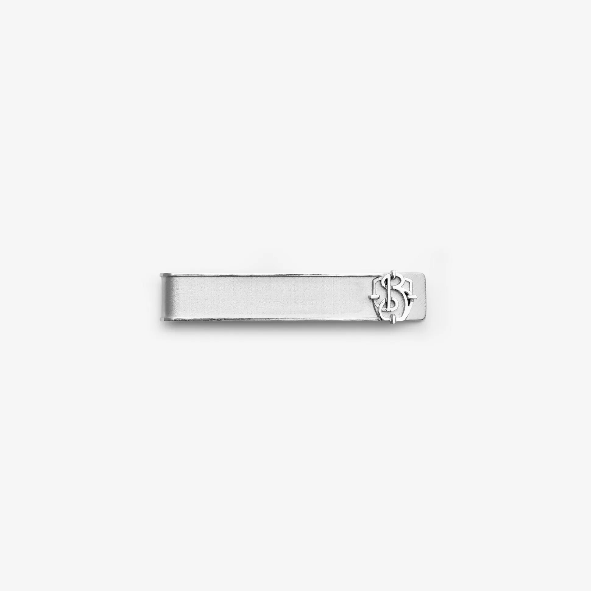 Discount Burberry B Charm Tie Bar Silver