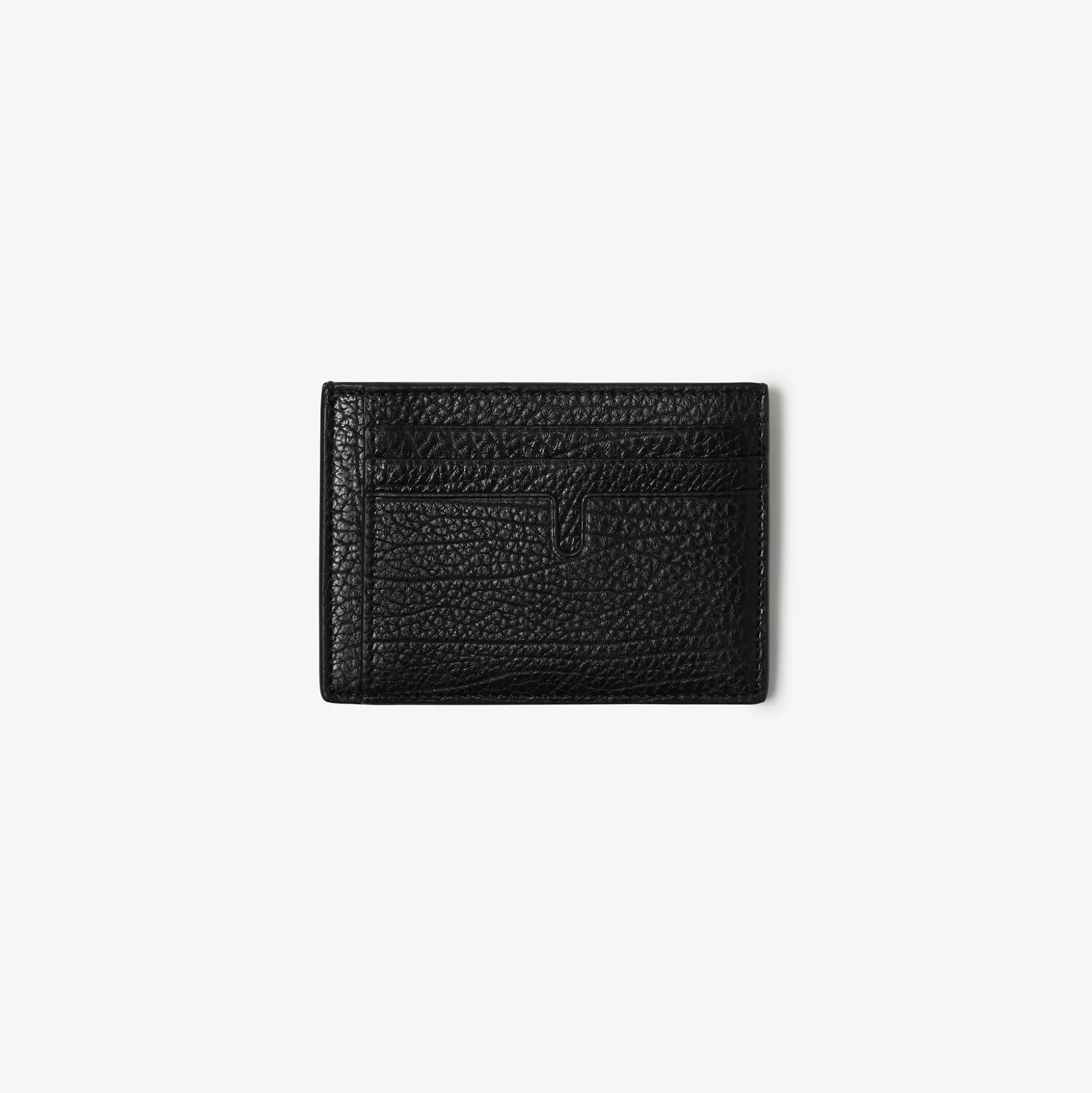 Outlet Burberry B Cut Clip Card Case Black