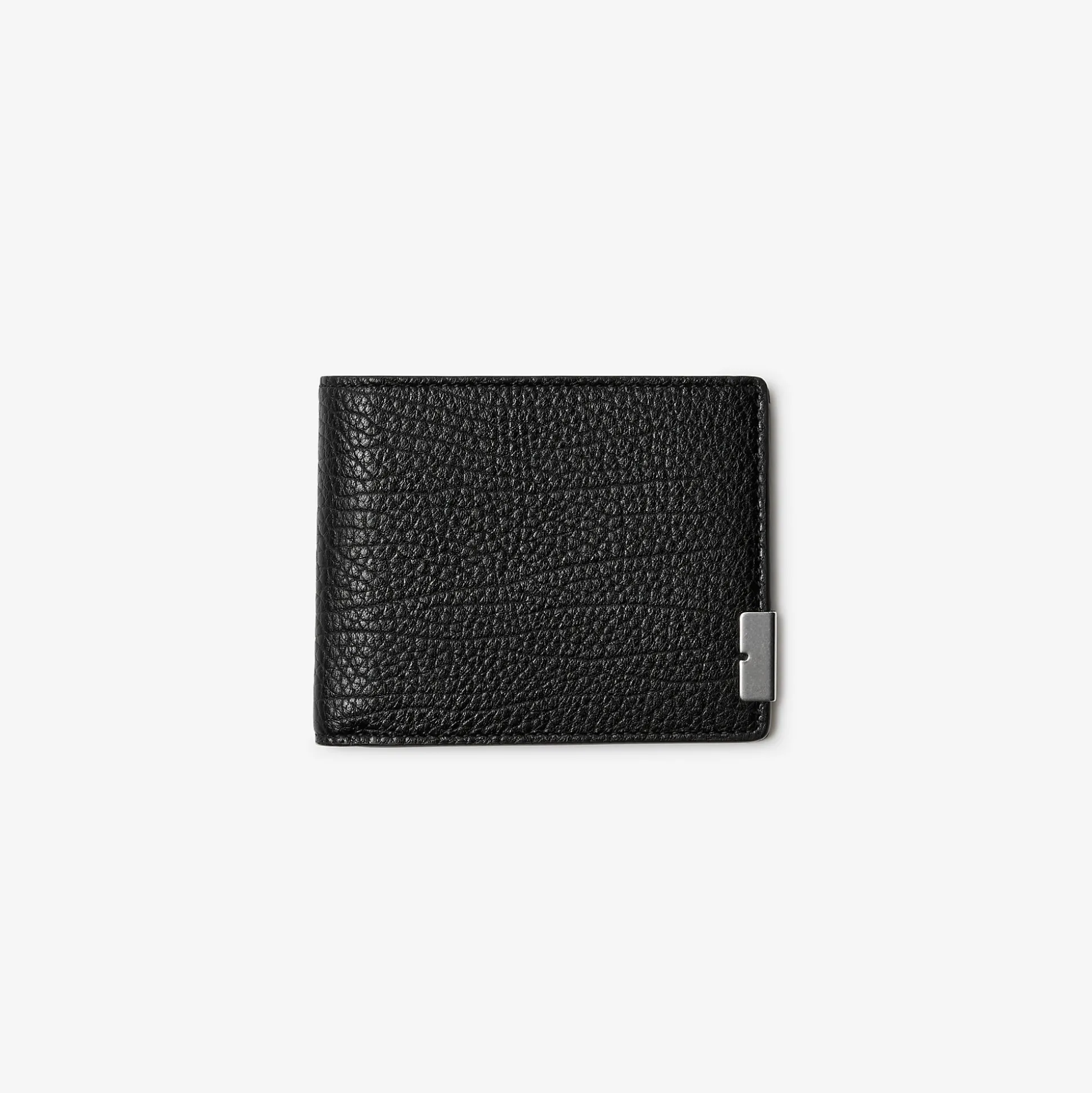 Shop Burberry B Cut Slim Bifold Wallet Black