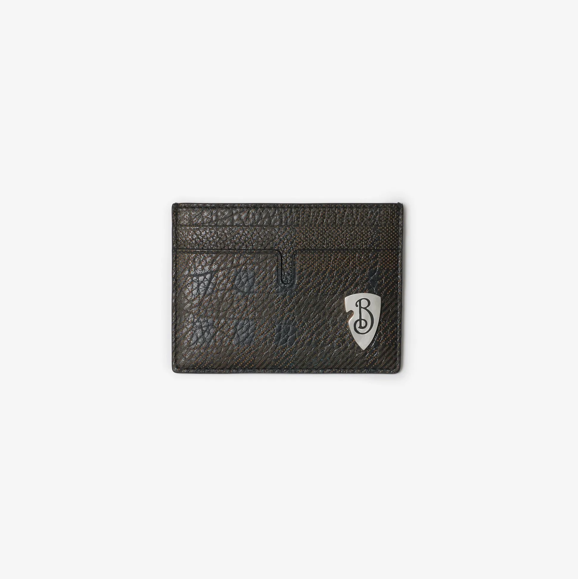 New Burberry B Shield Card Case​ Slate