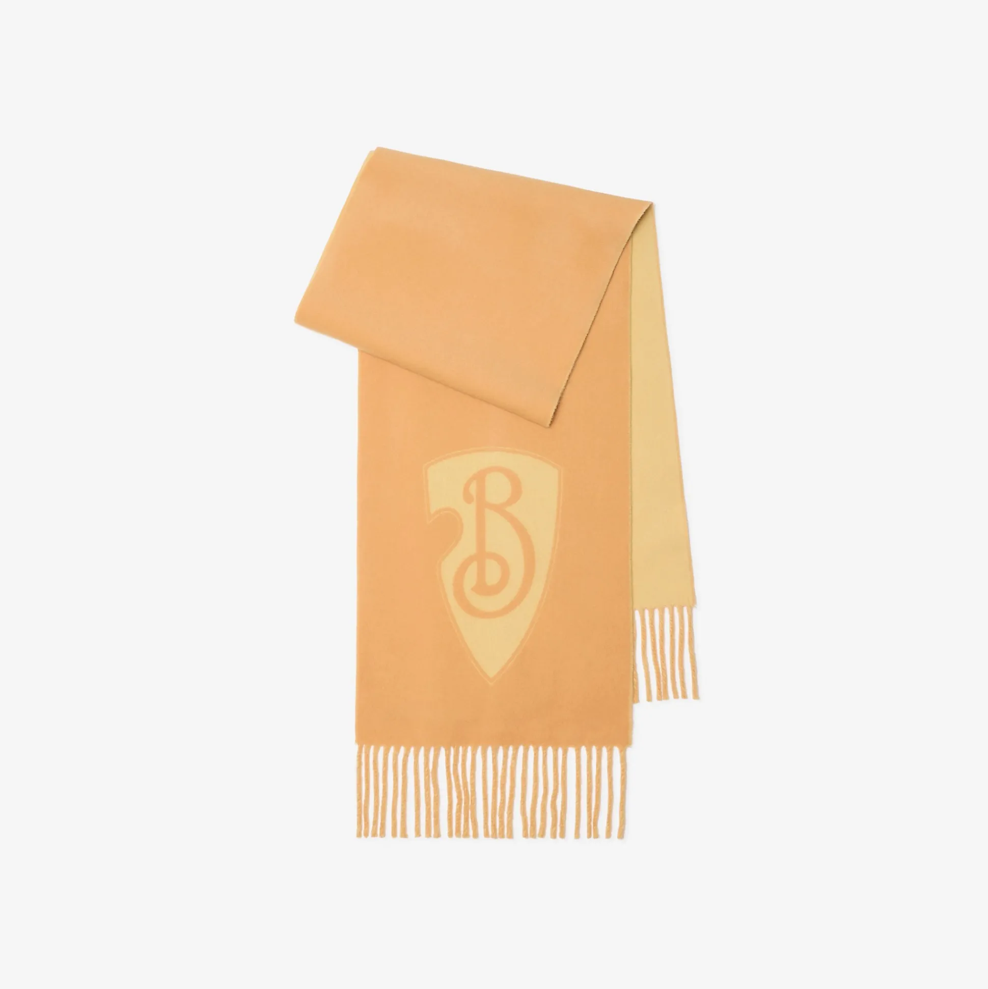 Online Burberry B Shield Wool Brewed Protein™ Cashmere Blend Scarf Petal