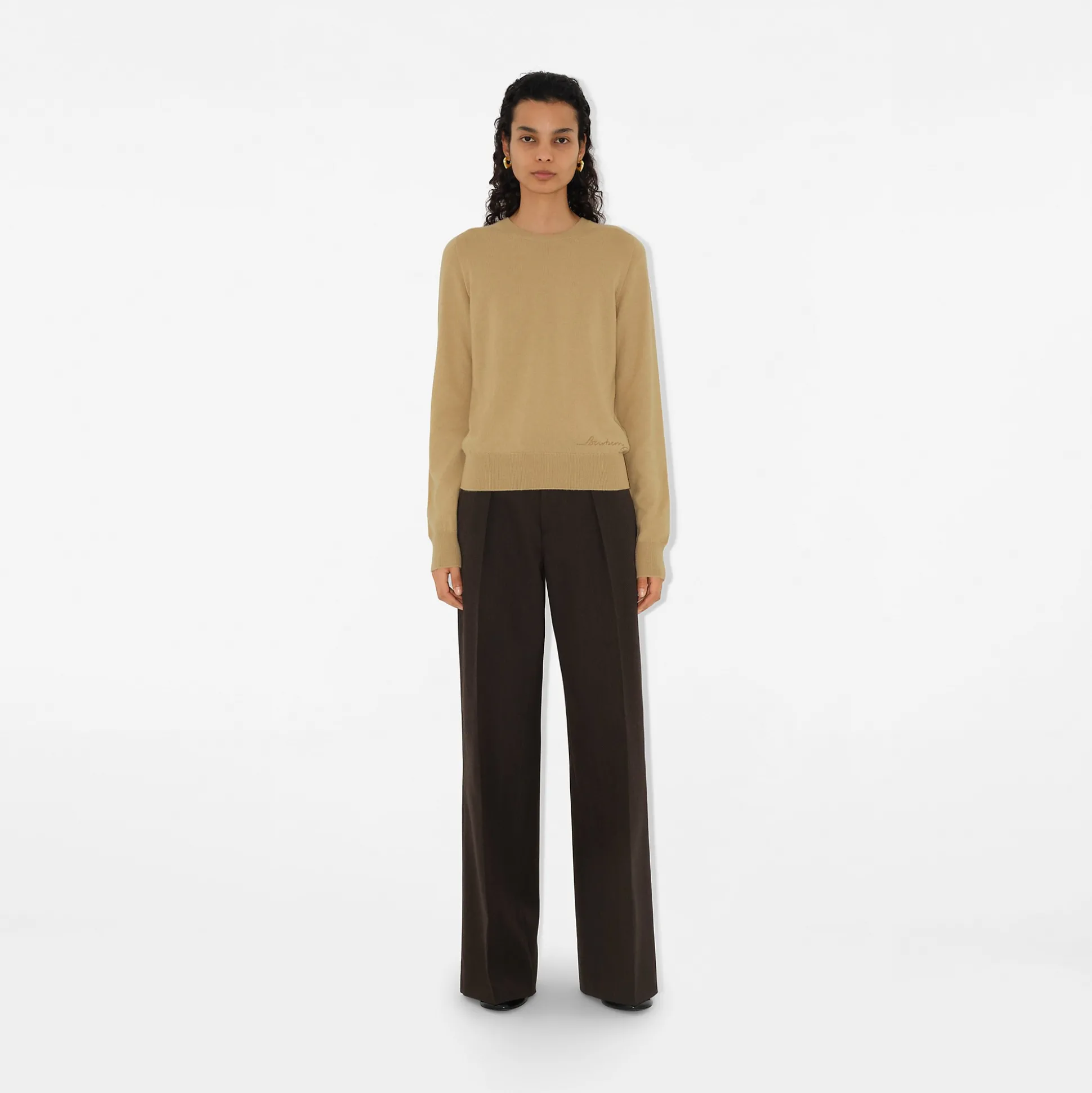 Hot Burberry Cashmere Sweater Flax