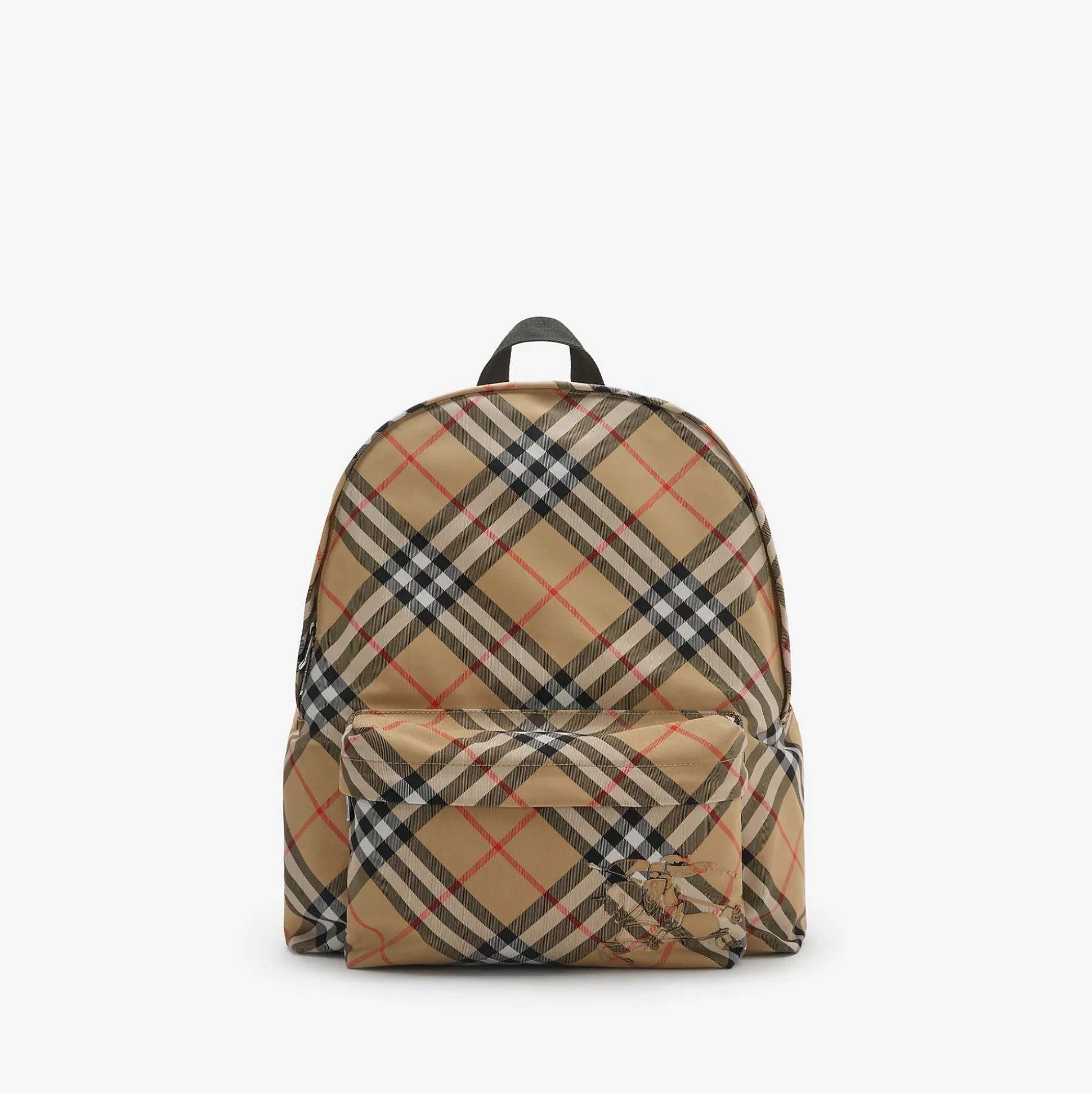 Cheap Burberry Check Backpack Sand