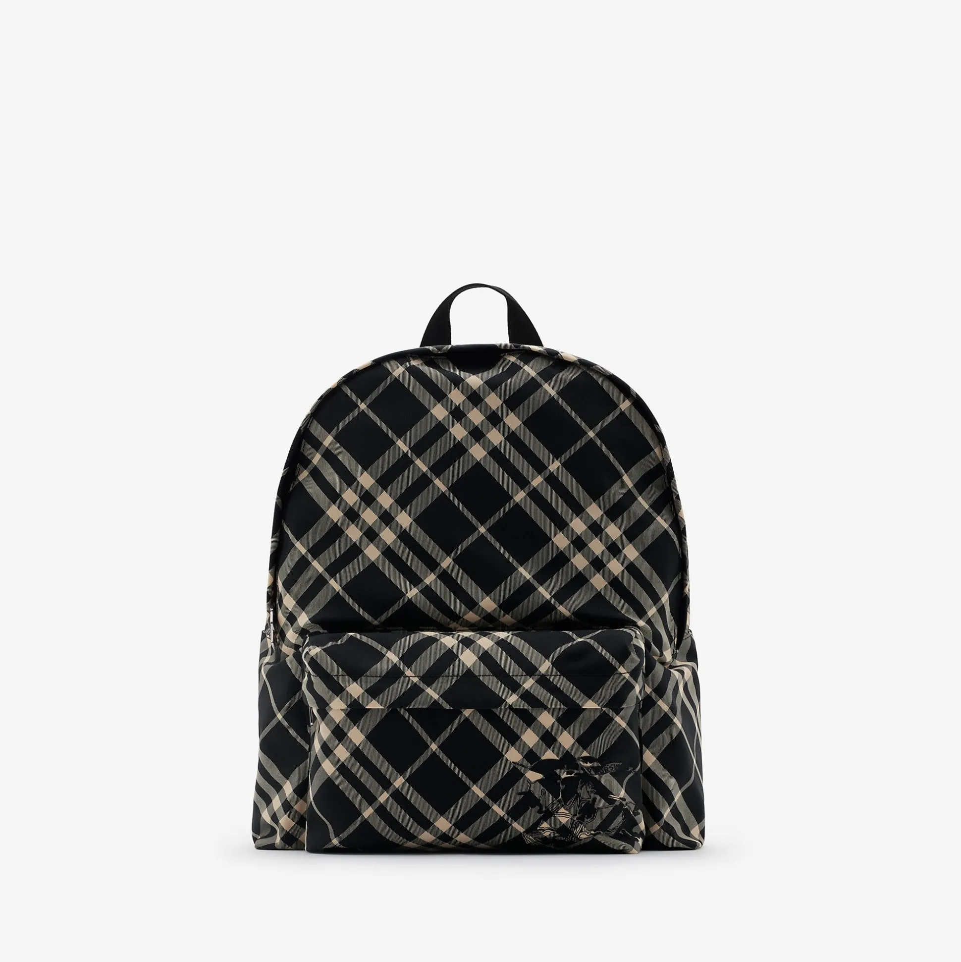 Best Sale Burberry Check Backpack Black/calico