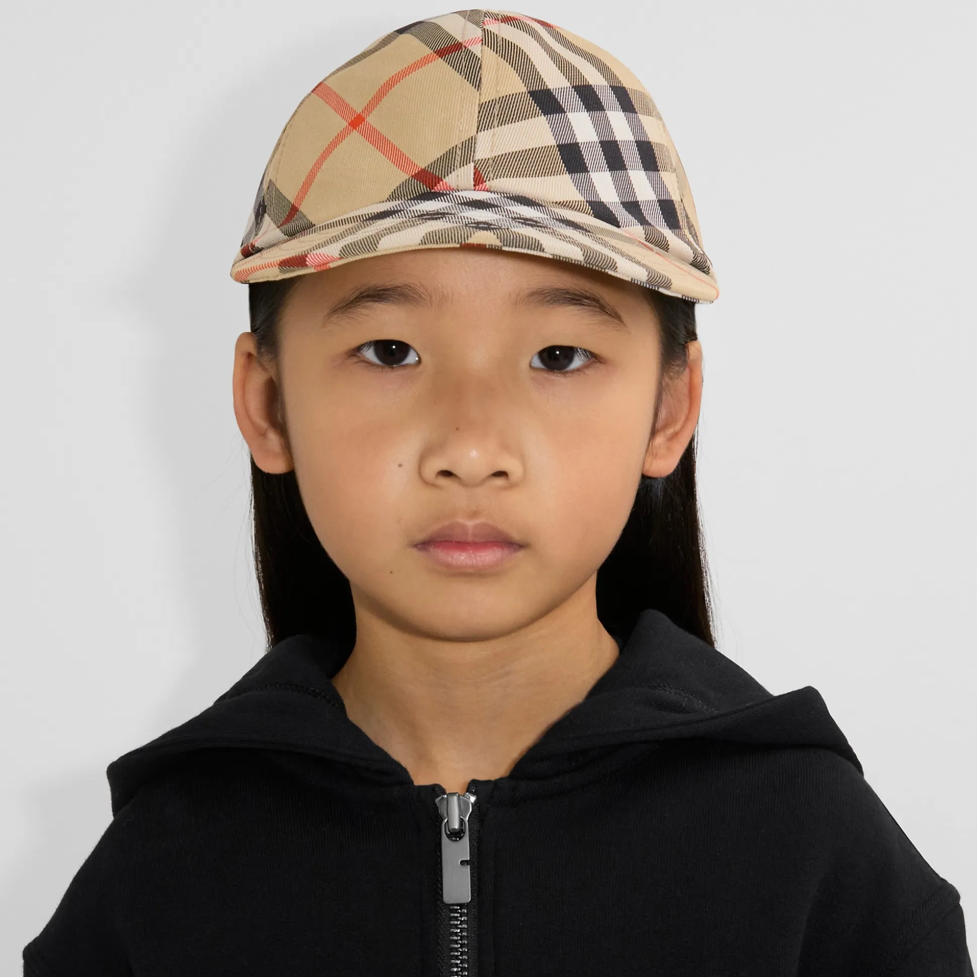 Best Burberry Check Baseball Cap Sand