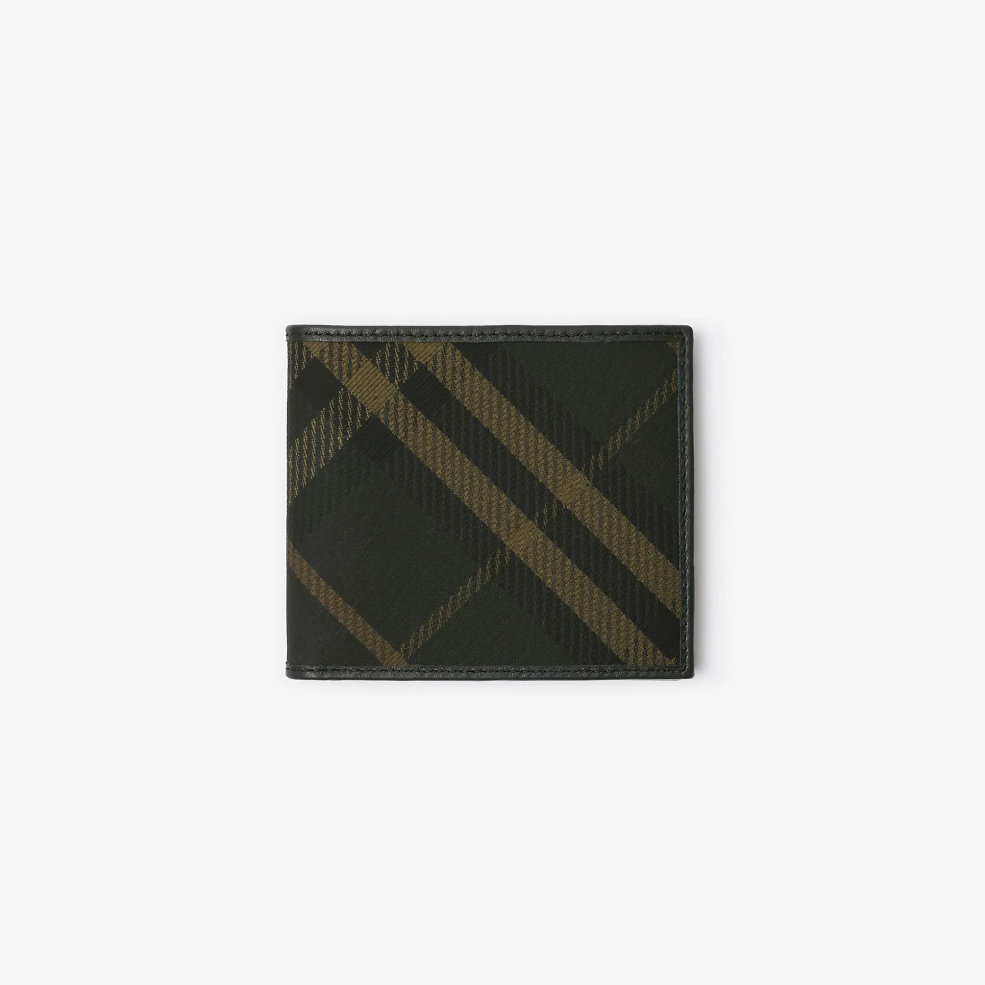 Best Burberry Check Bifold Wallet Shadow