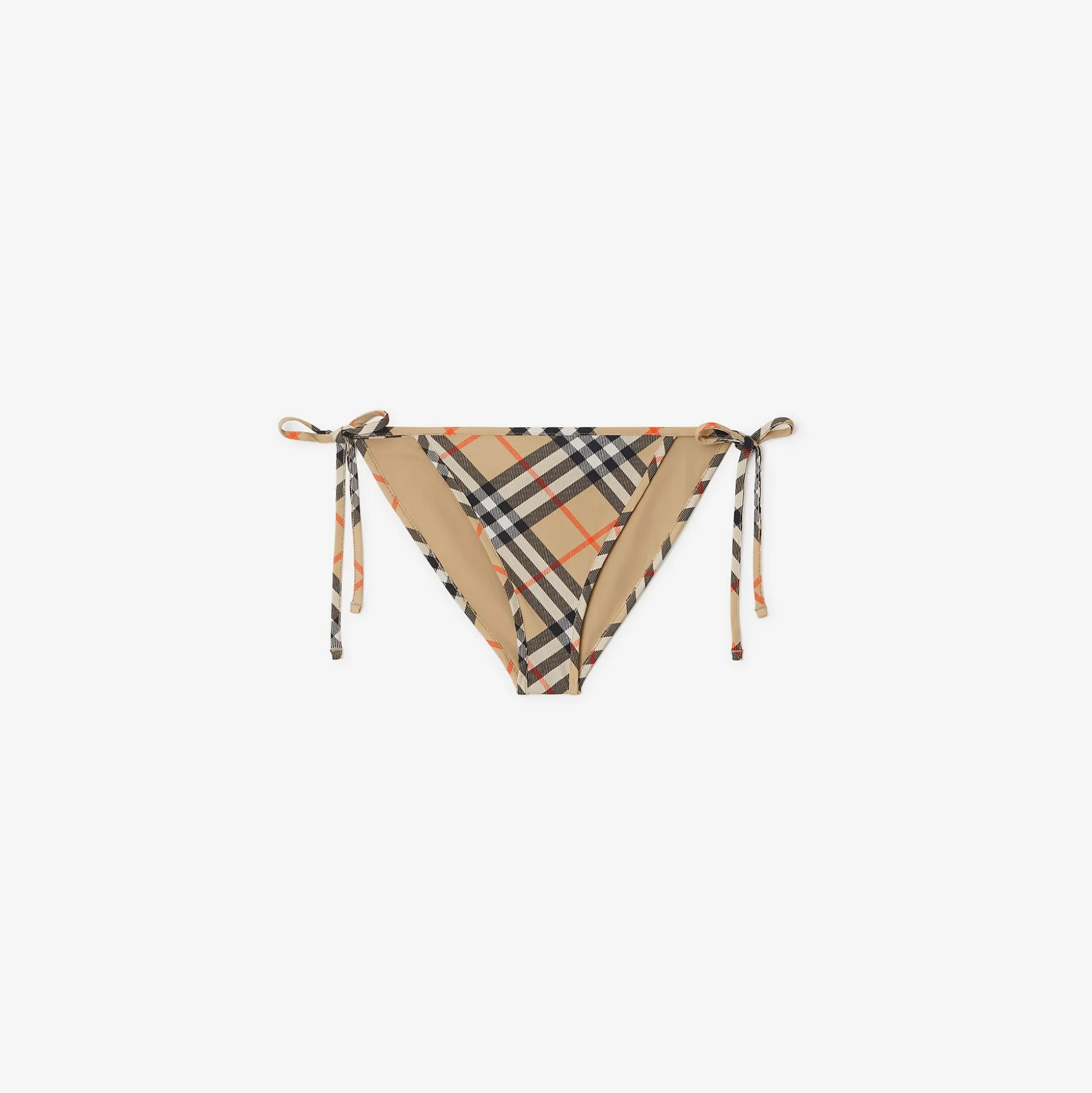 Clearance Burberry Check Bikini Briefs Sand