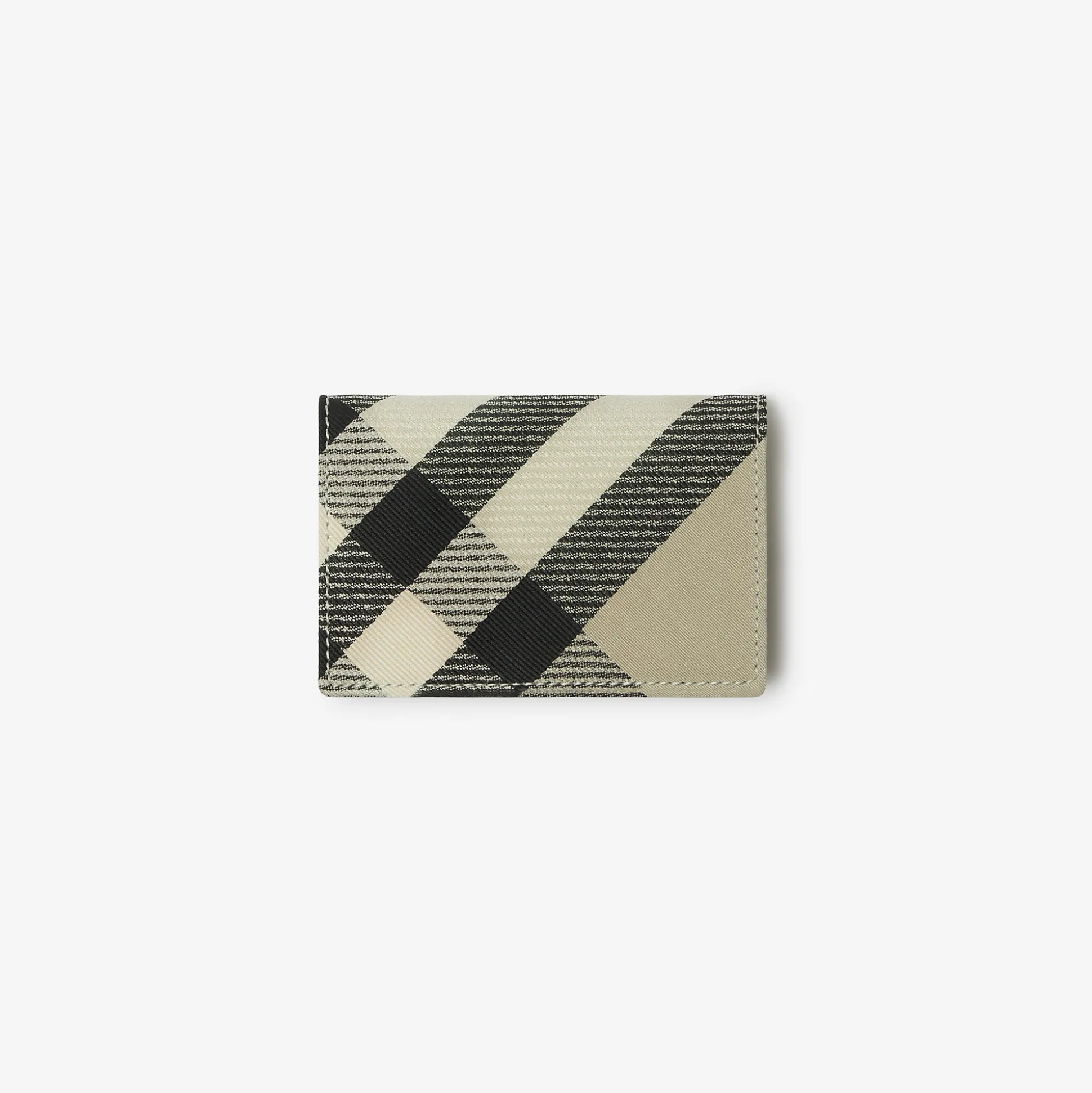 Cheap Burberry Check Business Card Case Lichen