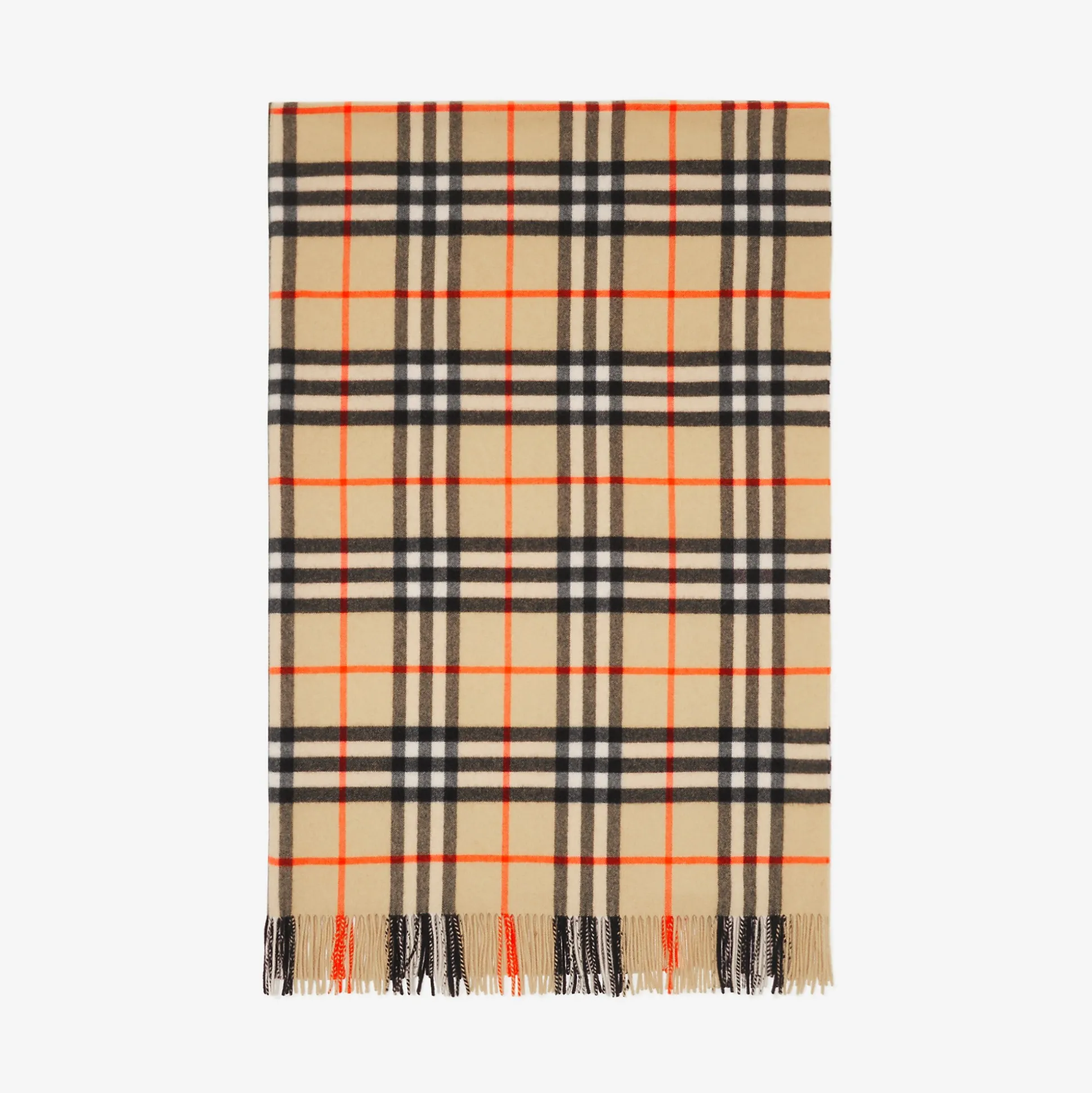 Best Burberry Check Cashmere Blanket Sand