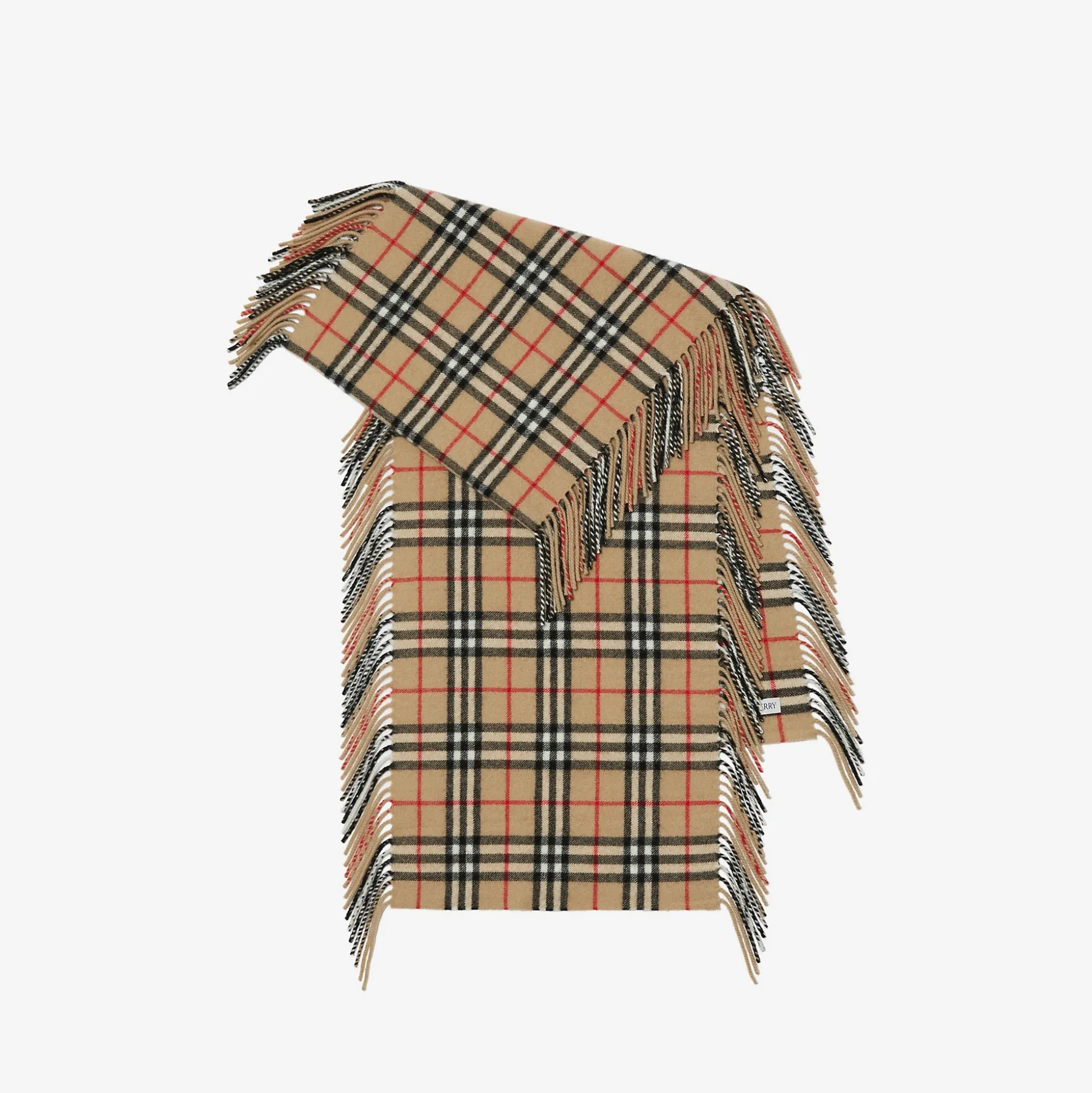 Best Burberry Check Cashmere Happy Scarf Archivebeige