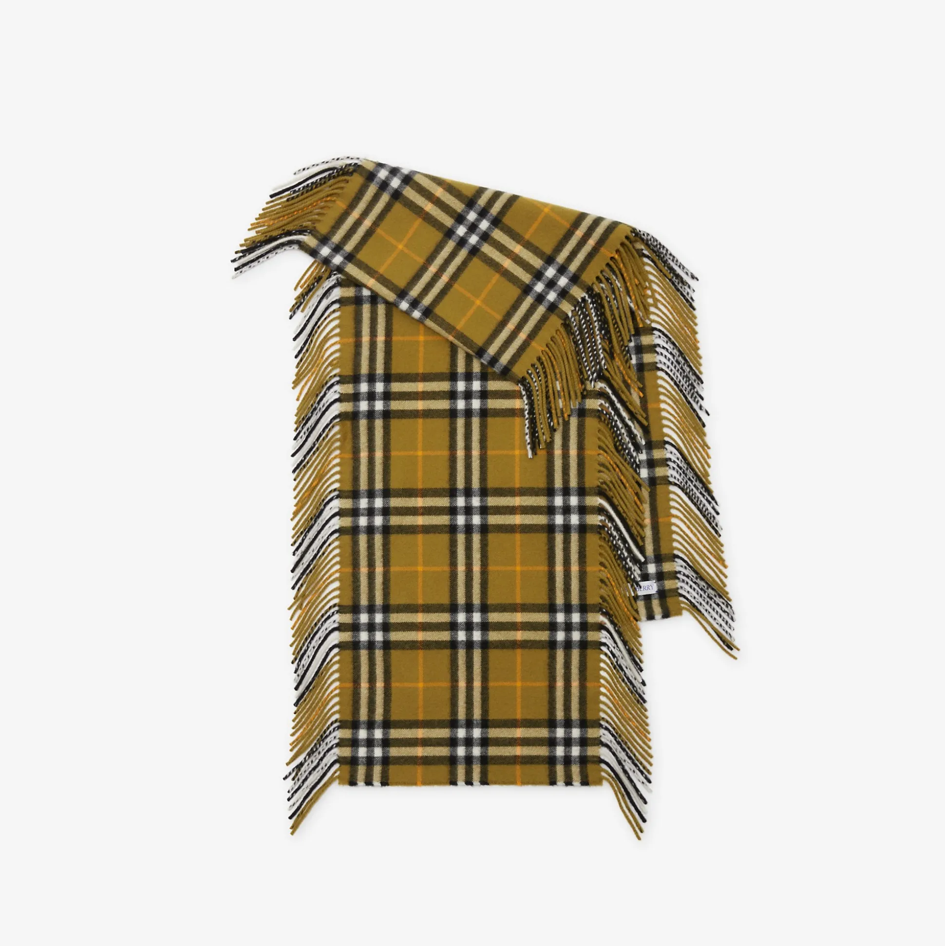 Sale Burberry Check Cashmere Happy Scarf Oxide