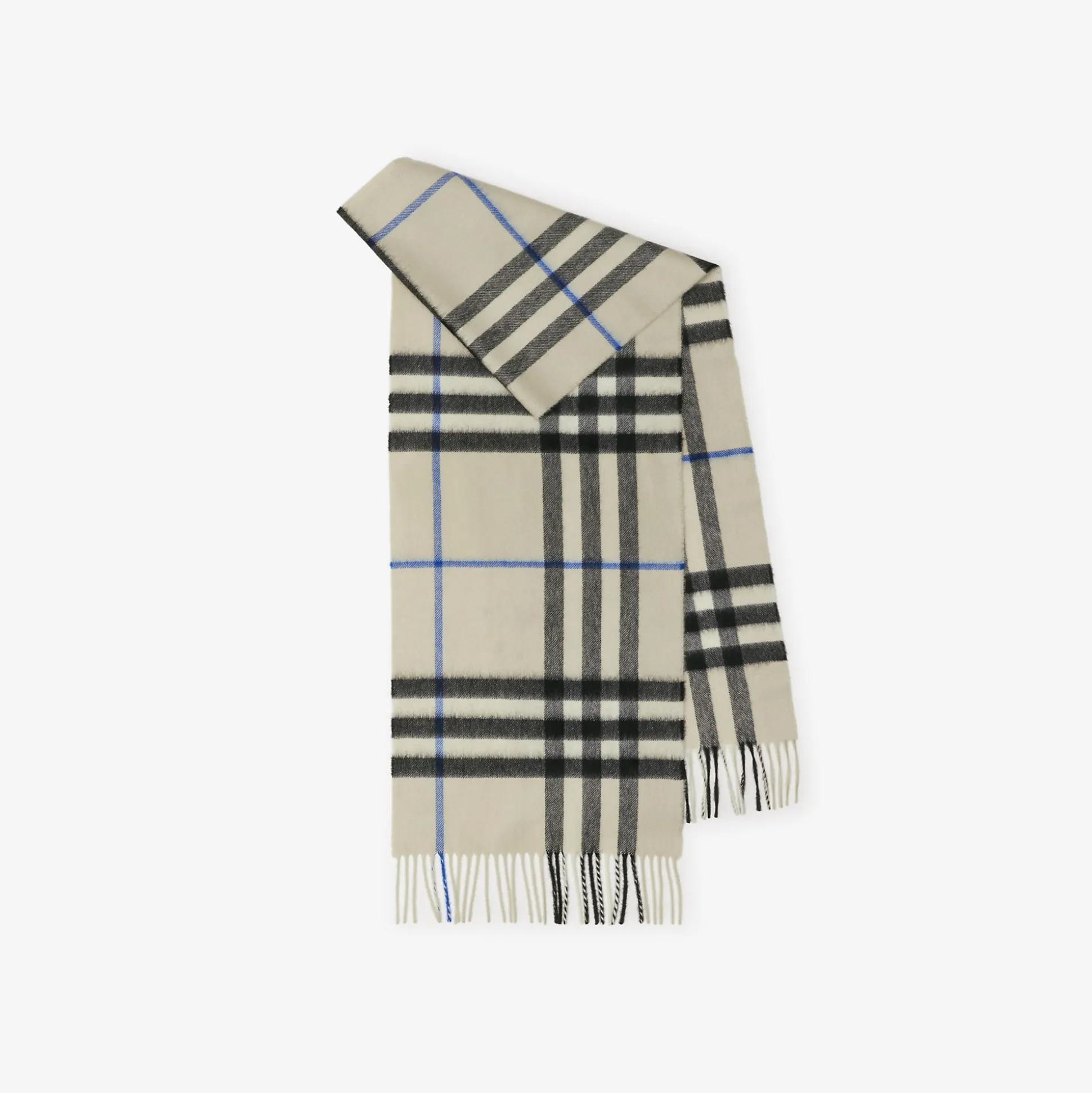 Best Burberry Check Cashmere Scarf Lichen