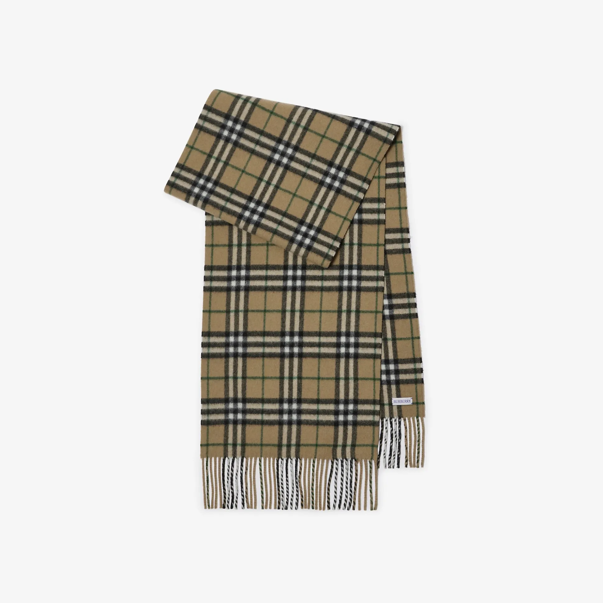 Store Burberry Check Cashmere Scarf Linden