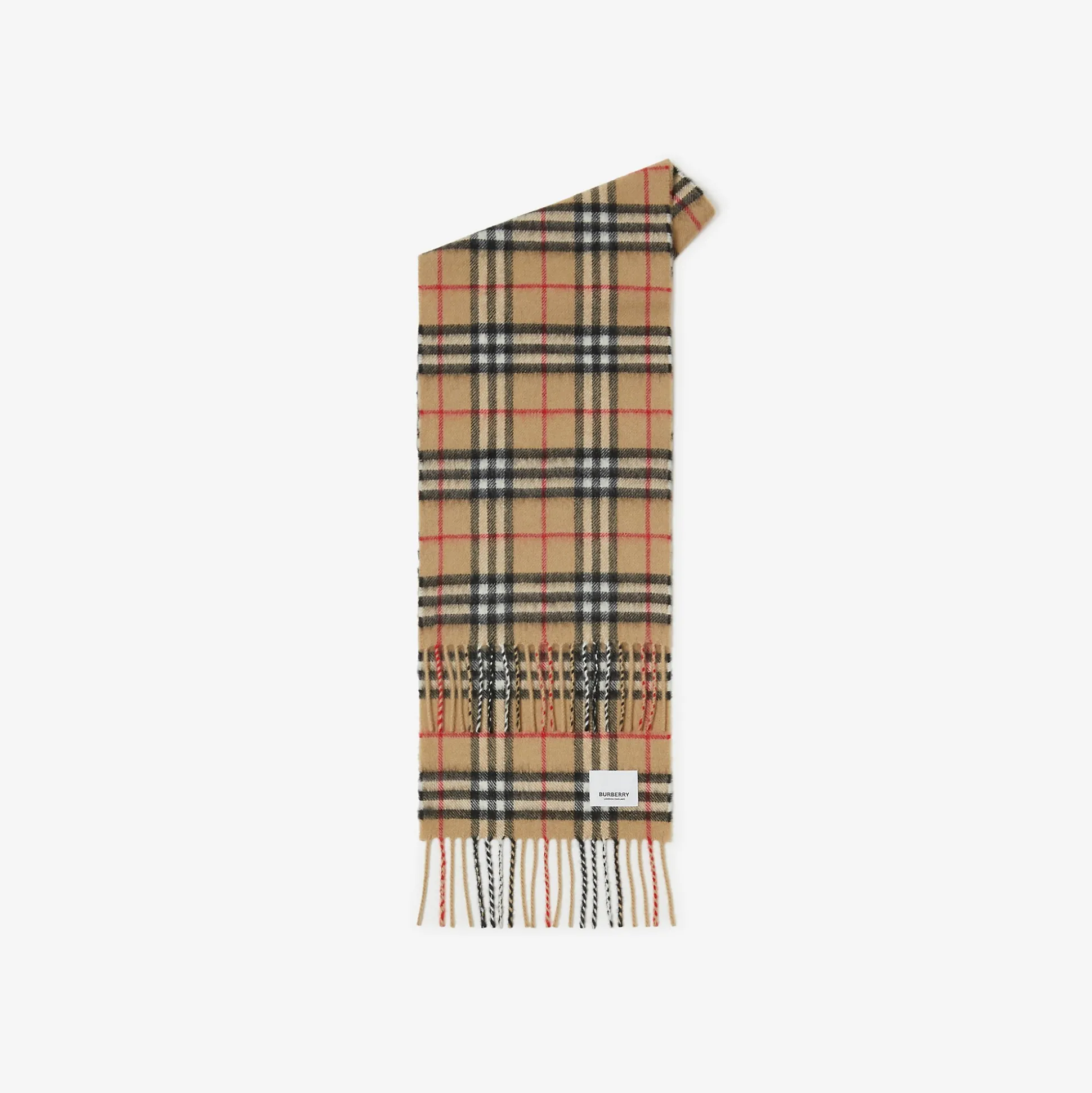 Store Burberry Check Cashmere Scarf Archivebeige