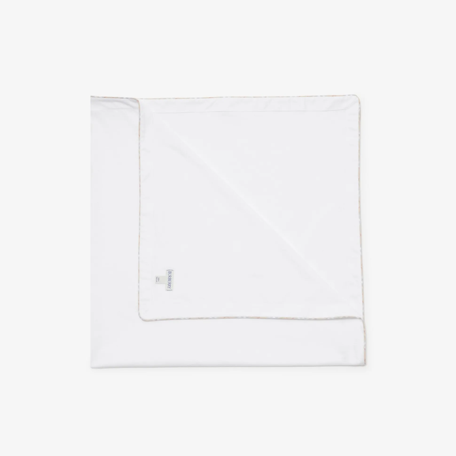 Store Burberry Check Cotton Blanket White