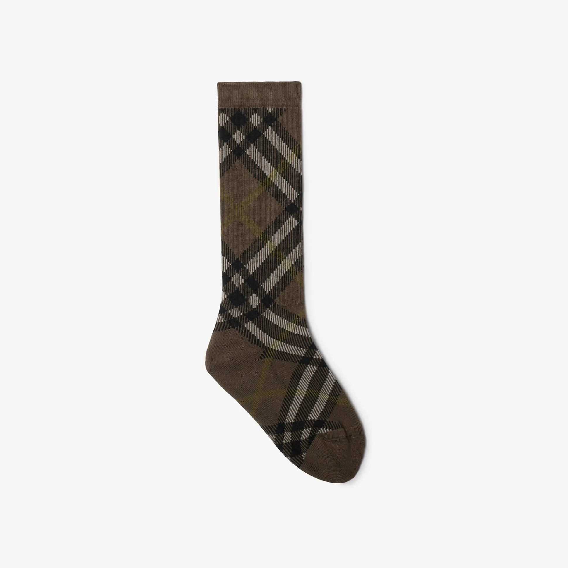 New Burberry Check Cotton Blend Socks Heath