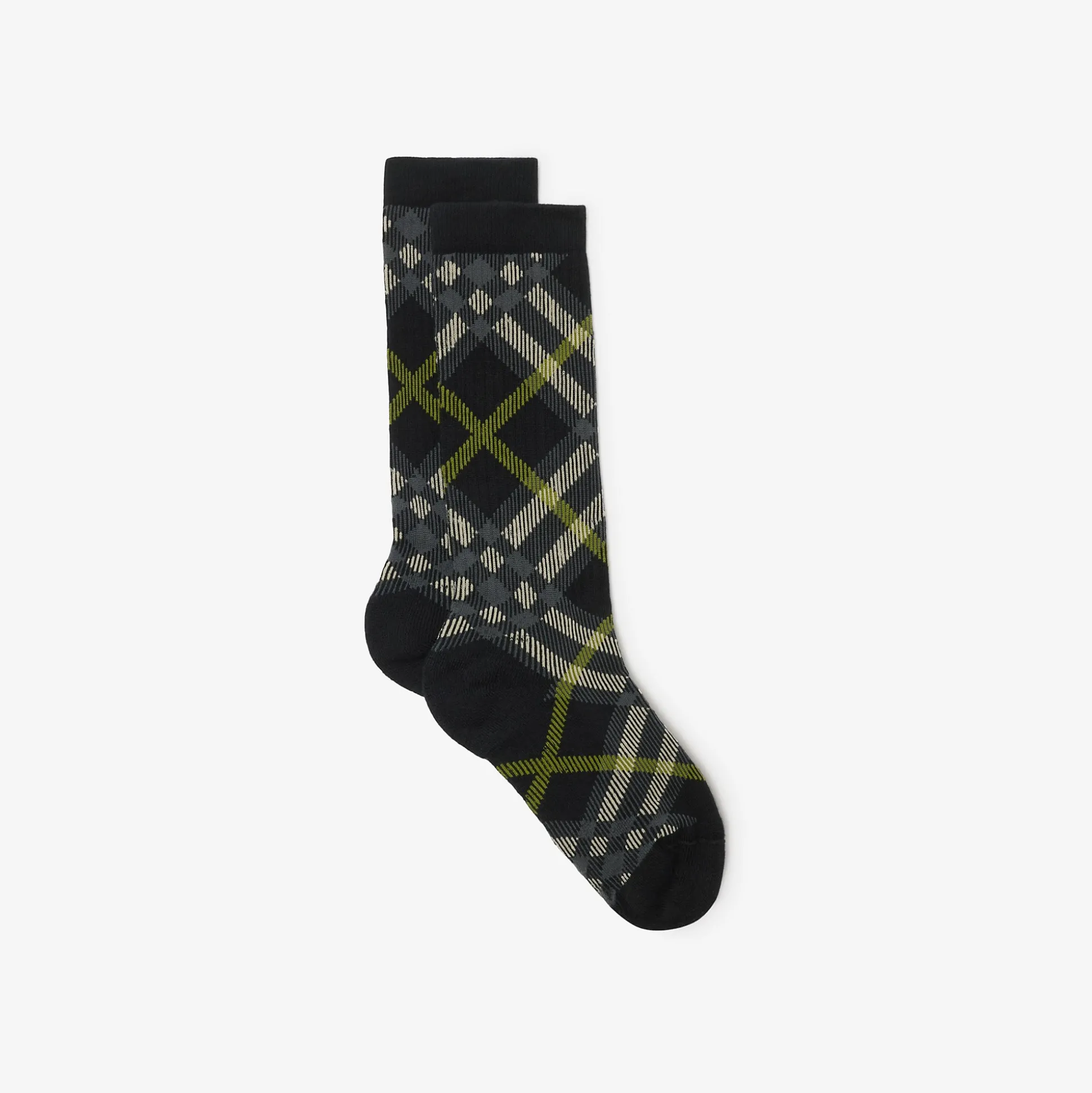 Hot Burberry Check Cotton Blend Socks Indigo