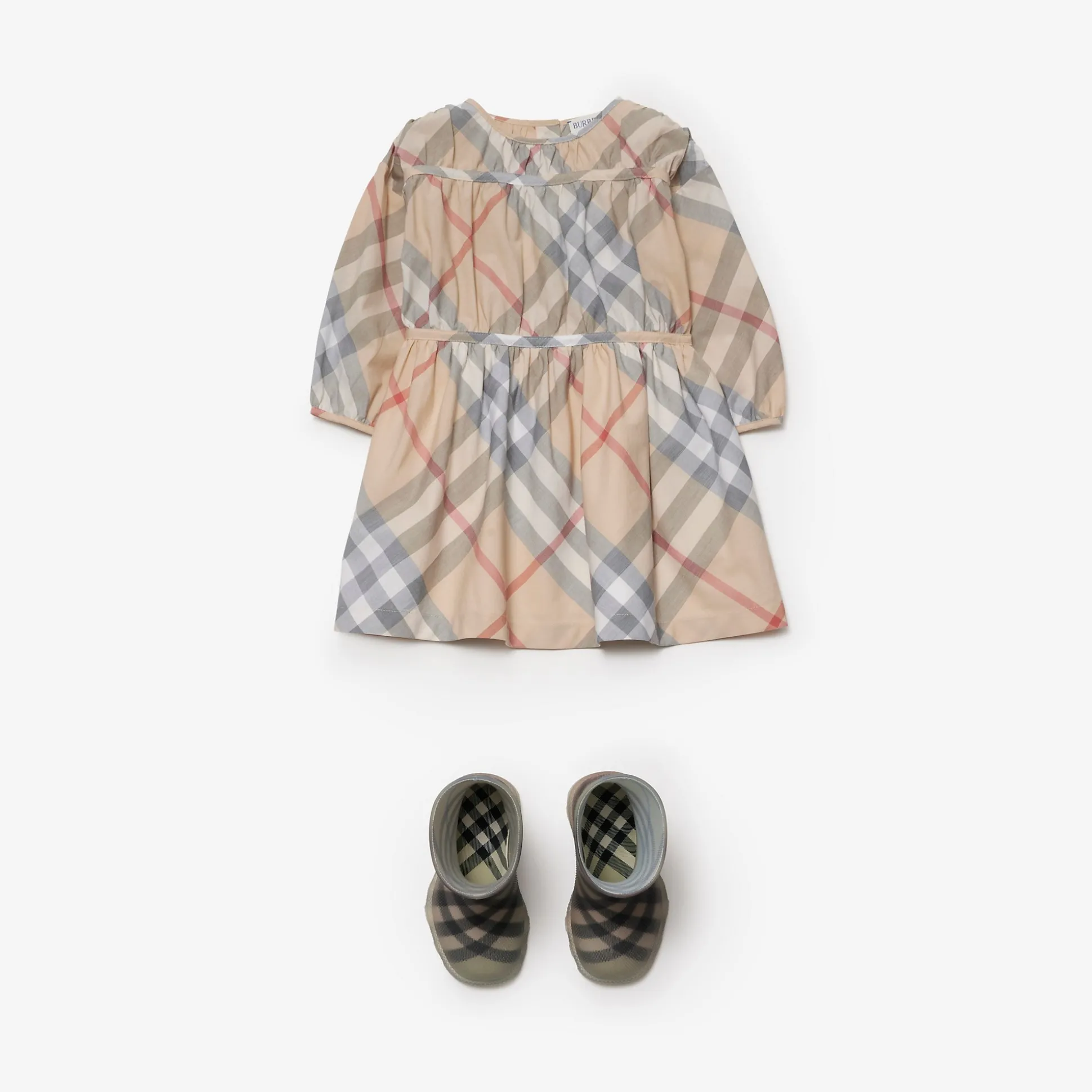 Cheap Burberry Check Cotton Dress Palestone