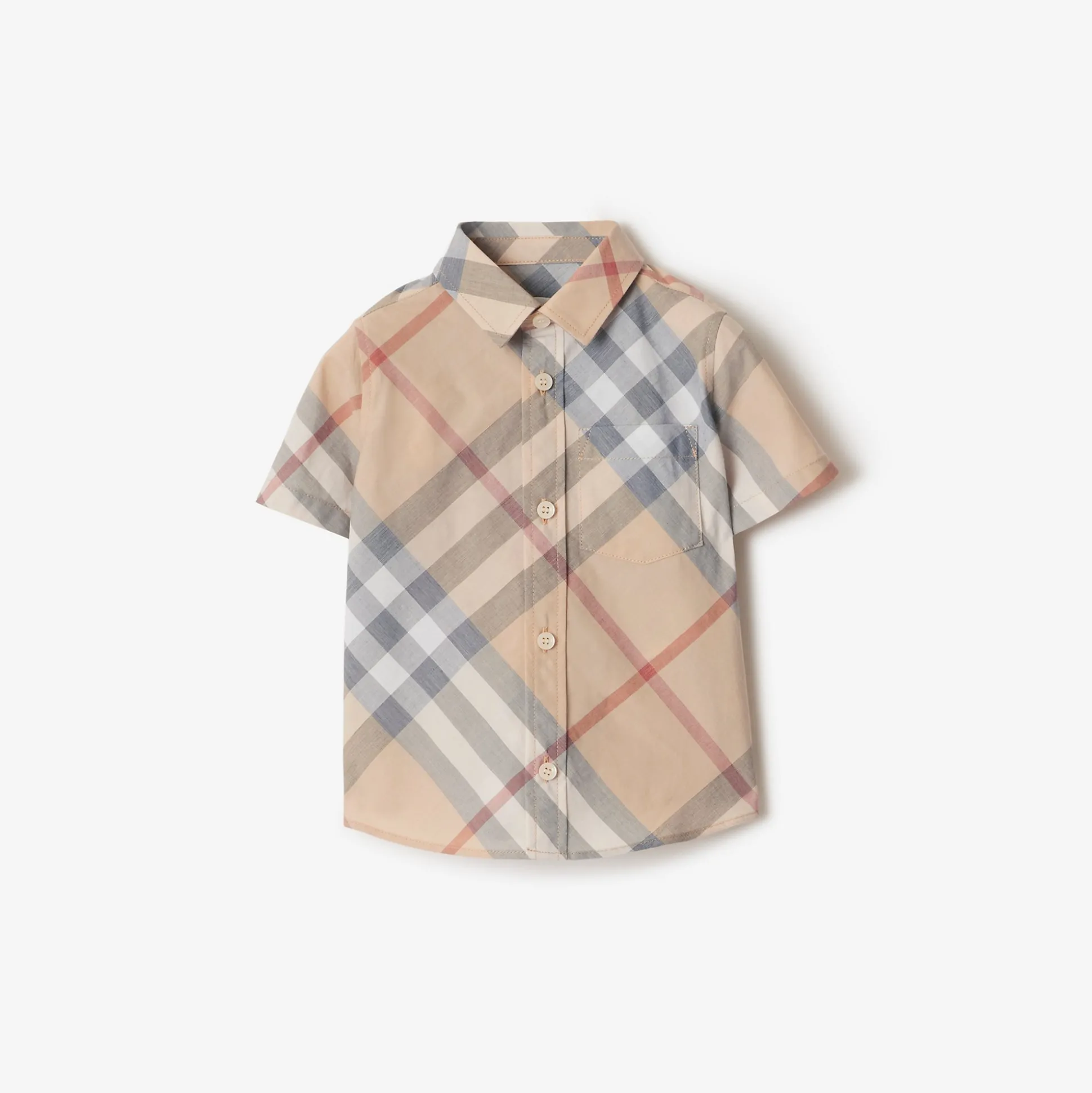 Best Burberry Check Cotton Shirt Palestone