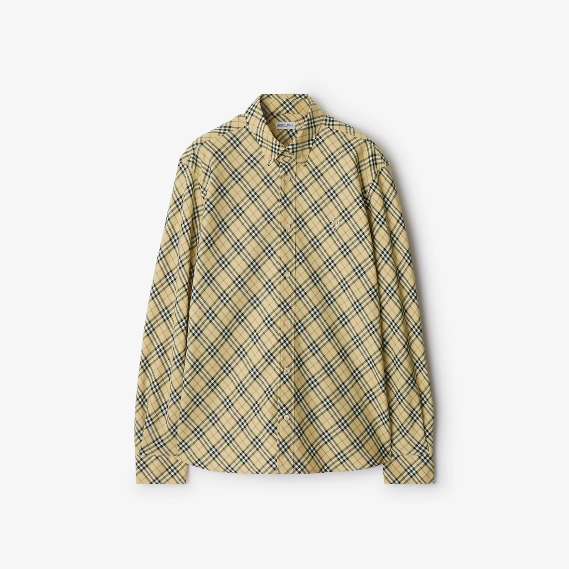 Store Burberry Check Cotton Shirt Grain