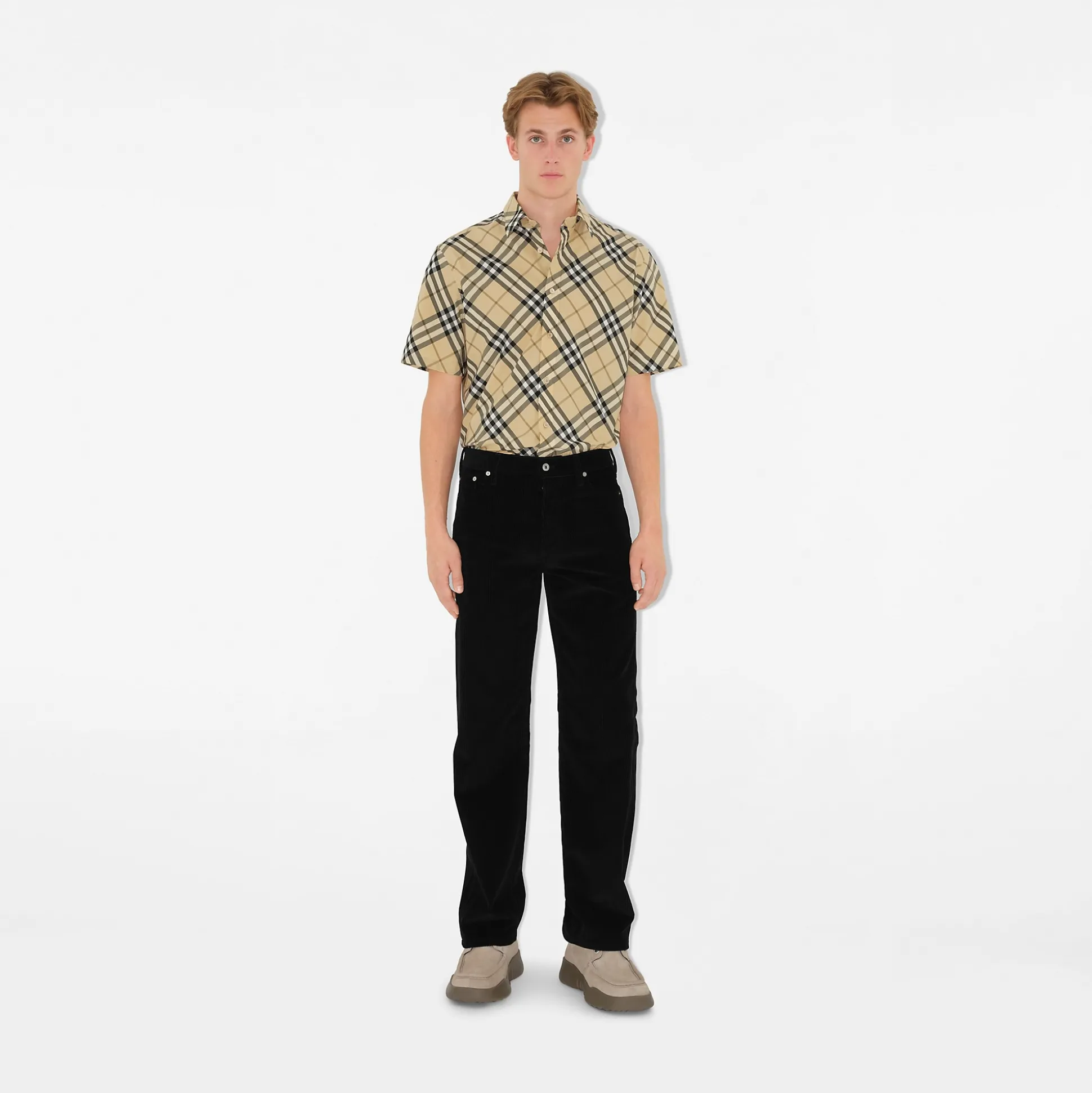 Store Burberry Check Cotton Shirt Grain