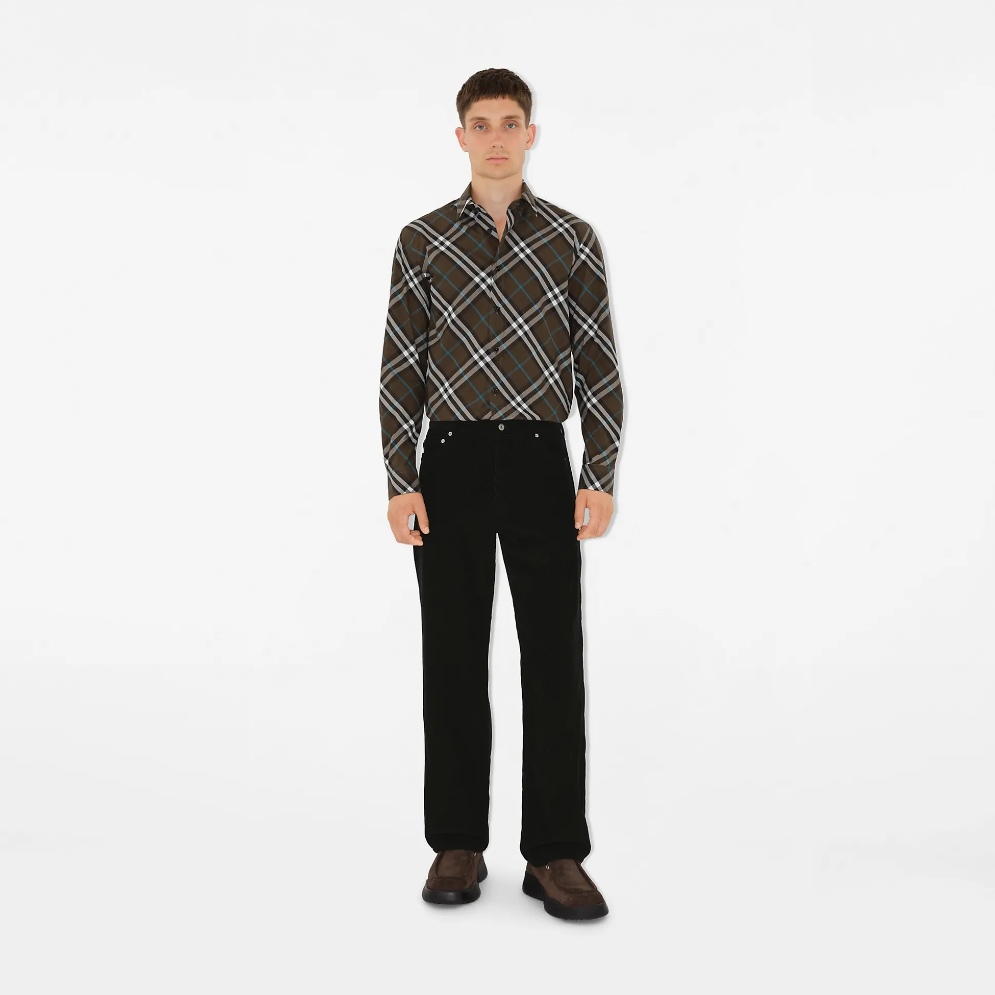 Cheap Burberry Check Cotton Shirt Snug