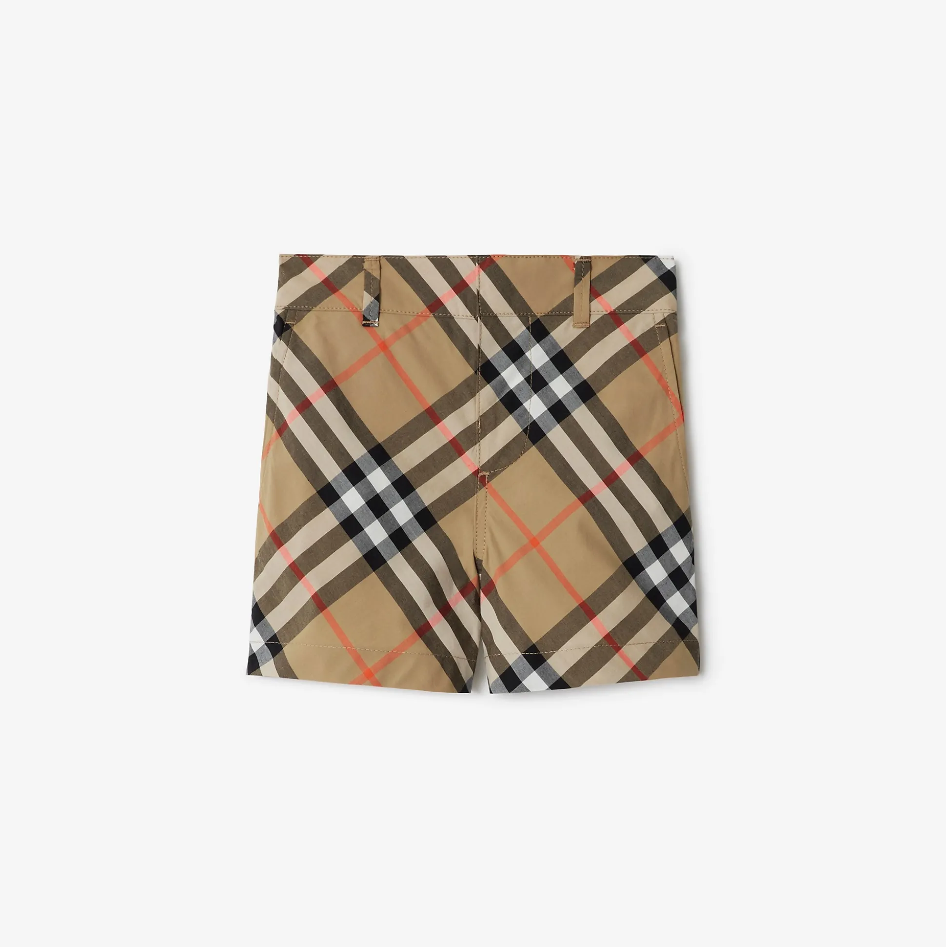 Best Burberry Check Cotton Shorts Sand