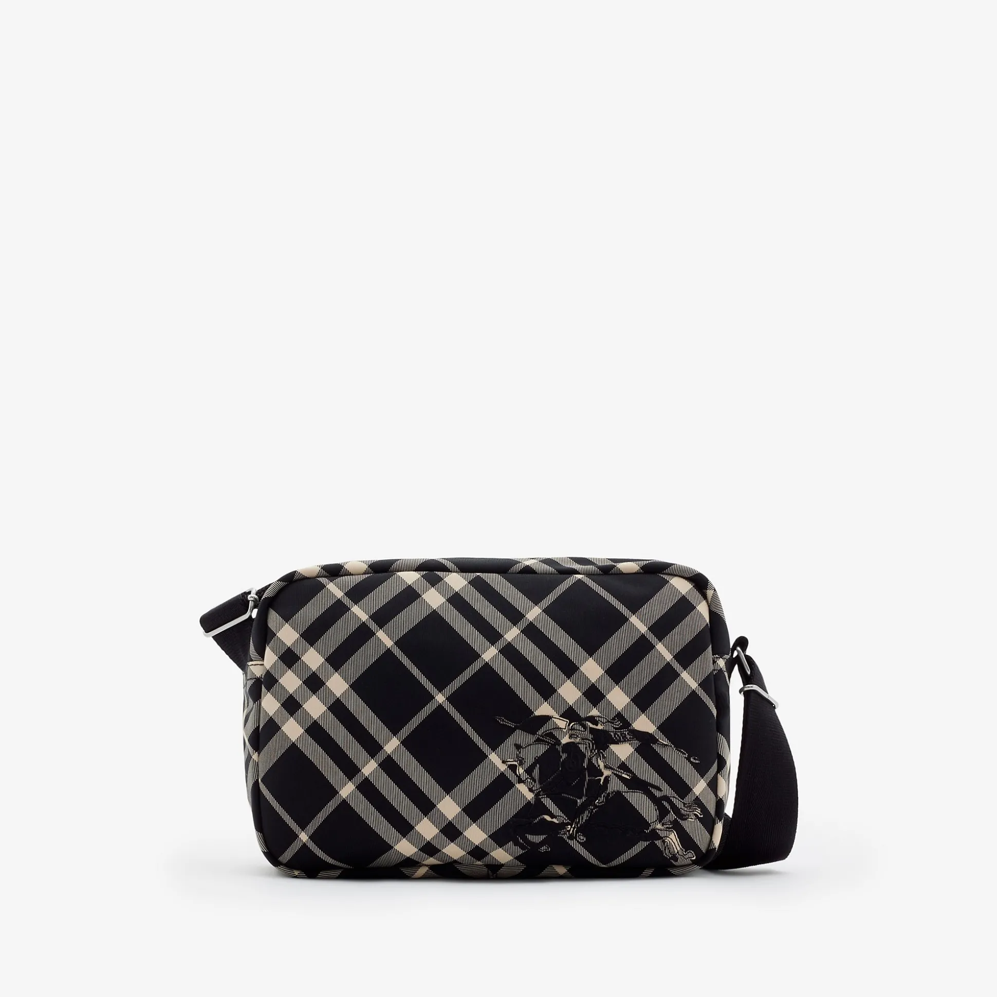 Discount Burberry Check Crossbody Bag Black/calico