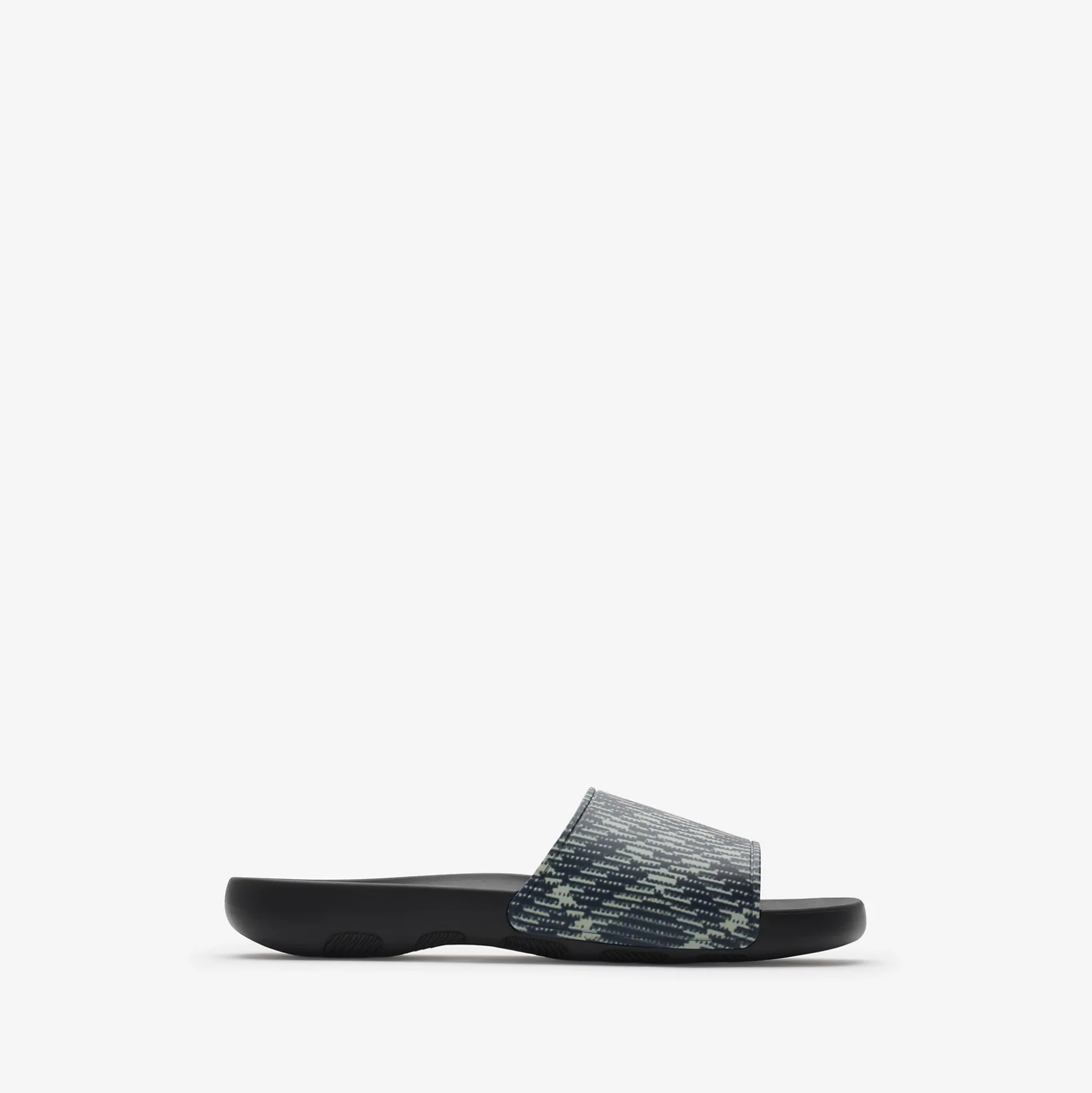 Online Burberry Check Dive Slides Black/calico