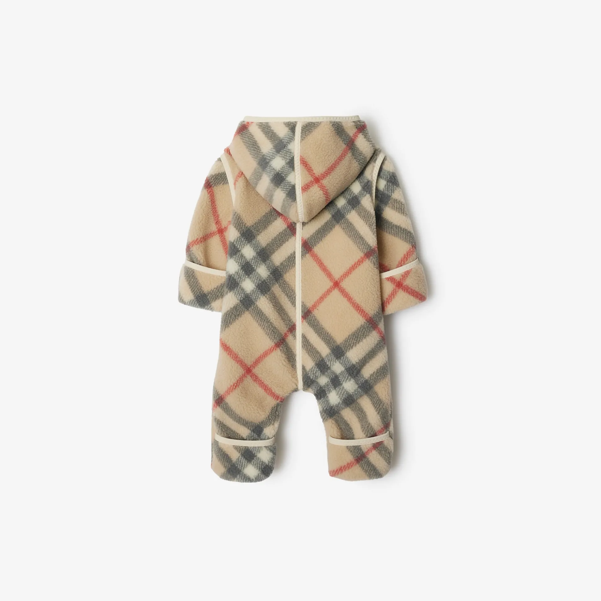 Clearance Burberry Check Fleece Jumpsuit Palestone