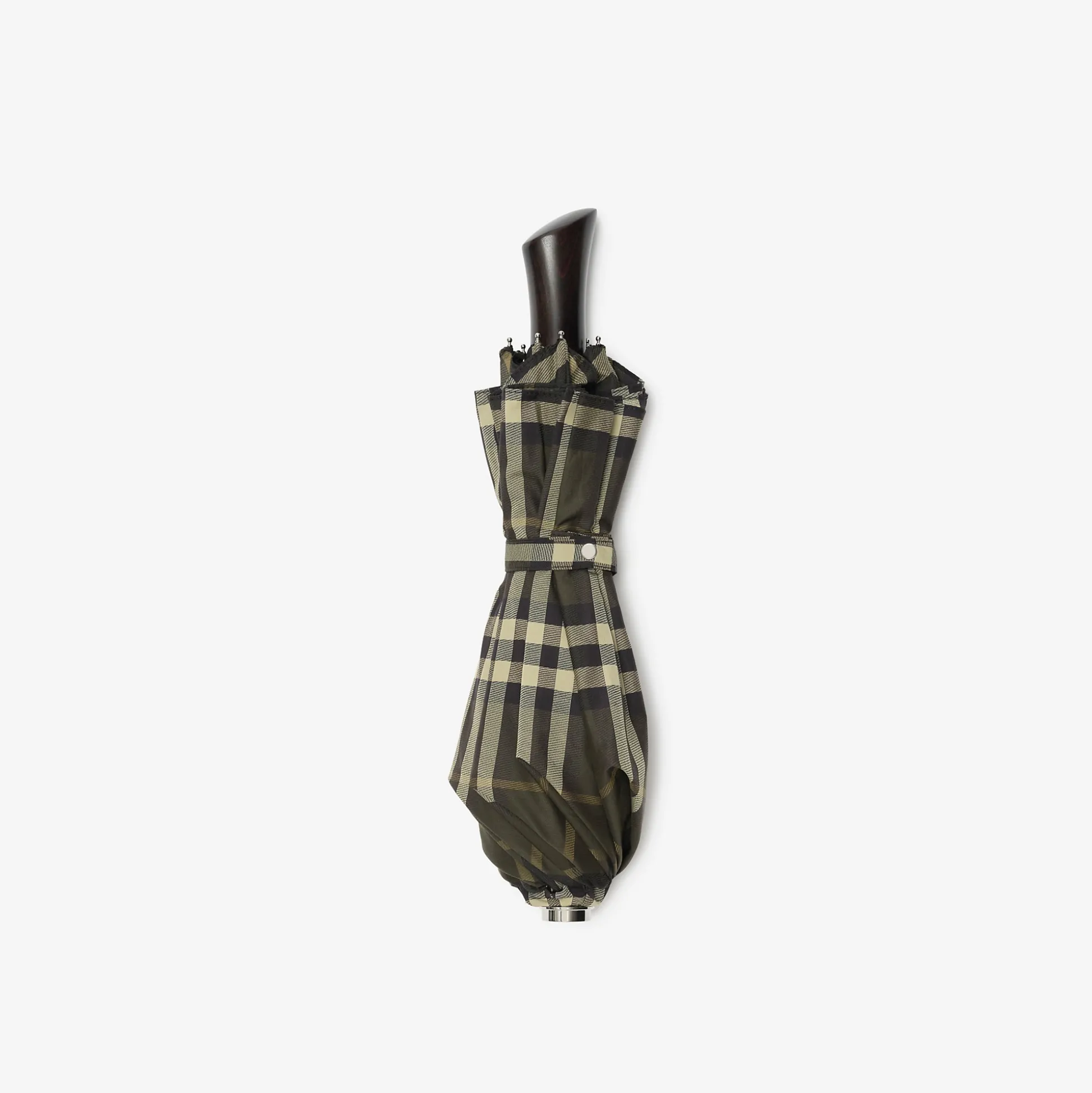 Outlet Burberry Check Folding Umbrella Heath