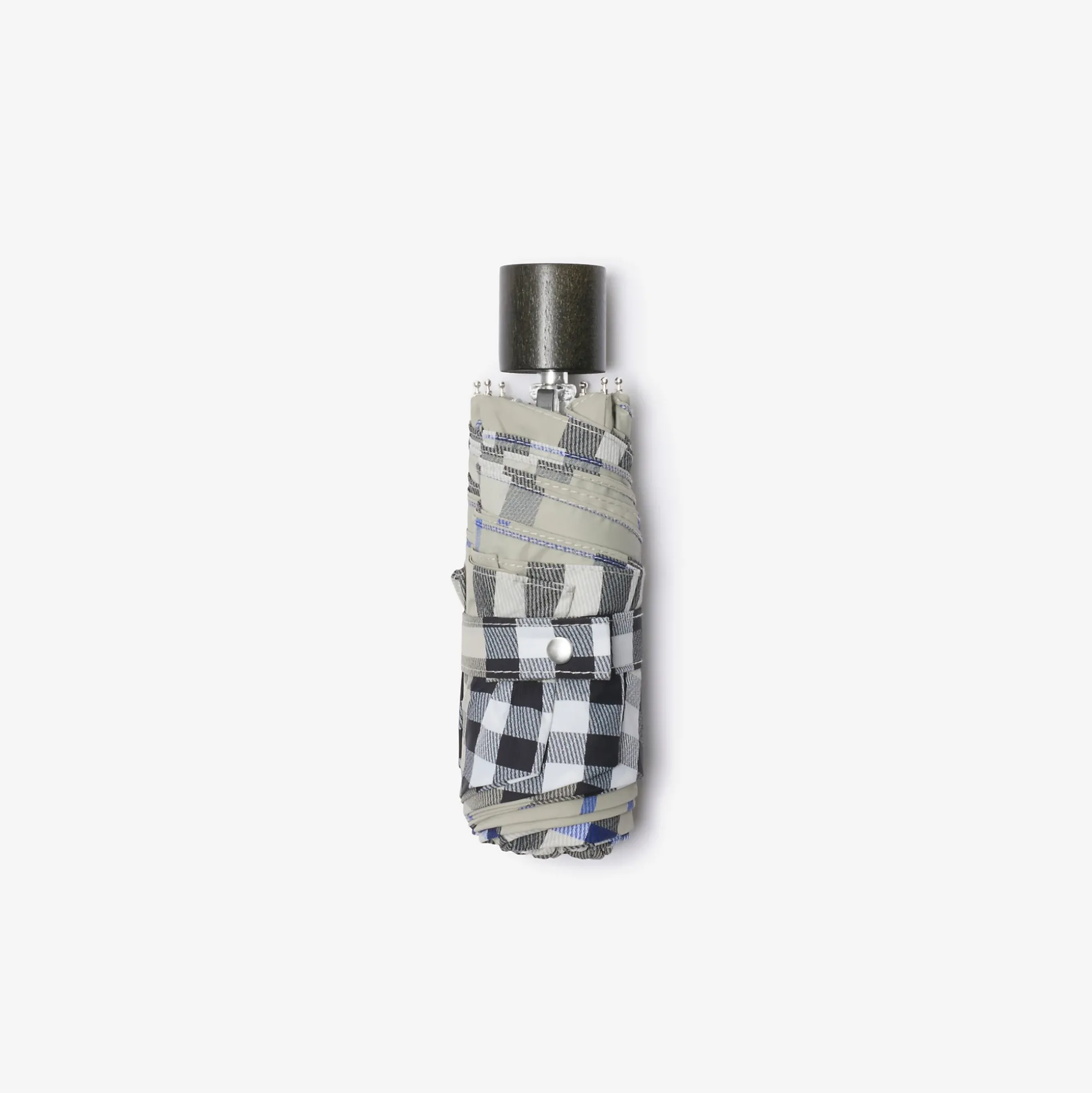 Discount Burberry Check Folding Umbrella Lichen