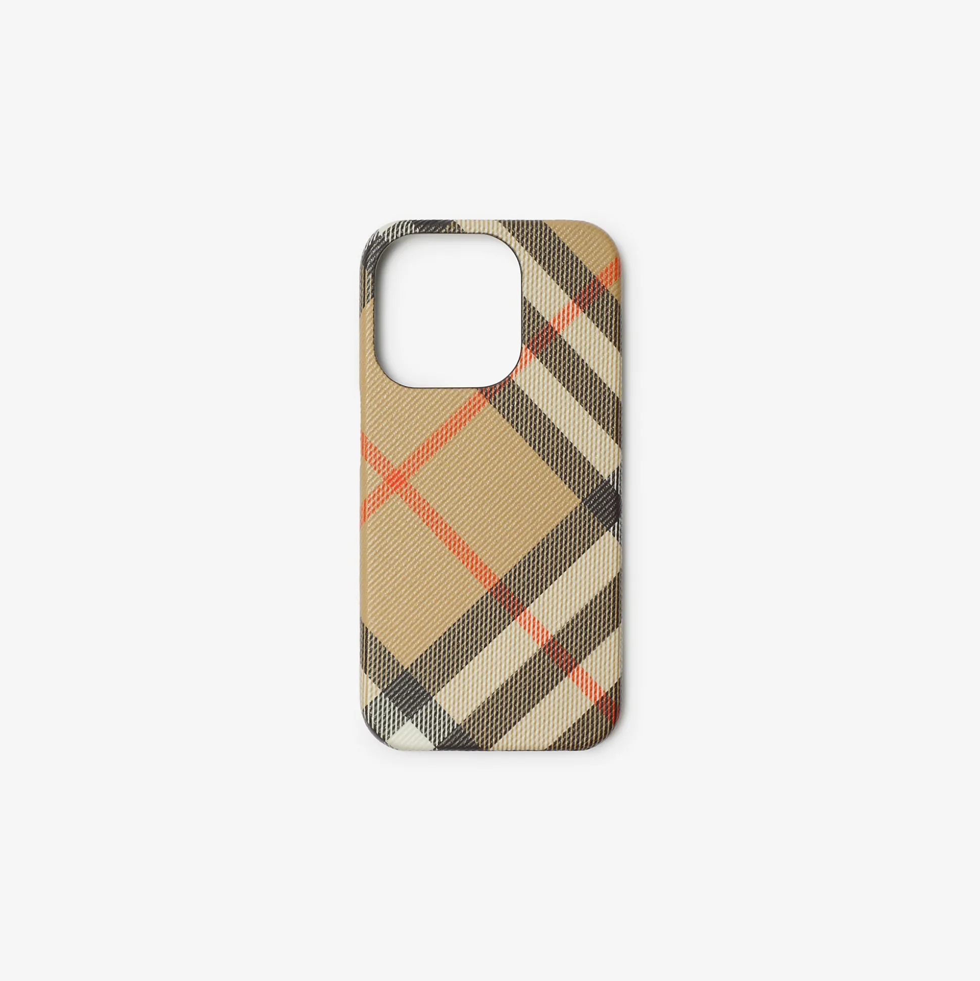 Cheap Burberry Check iPhone 15 Pro Case Sand