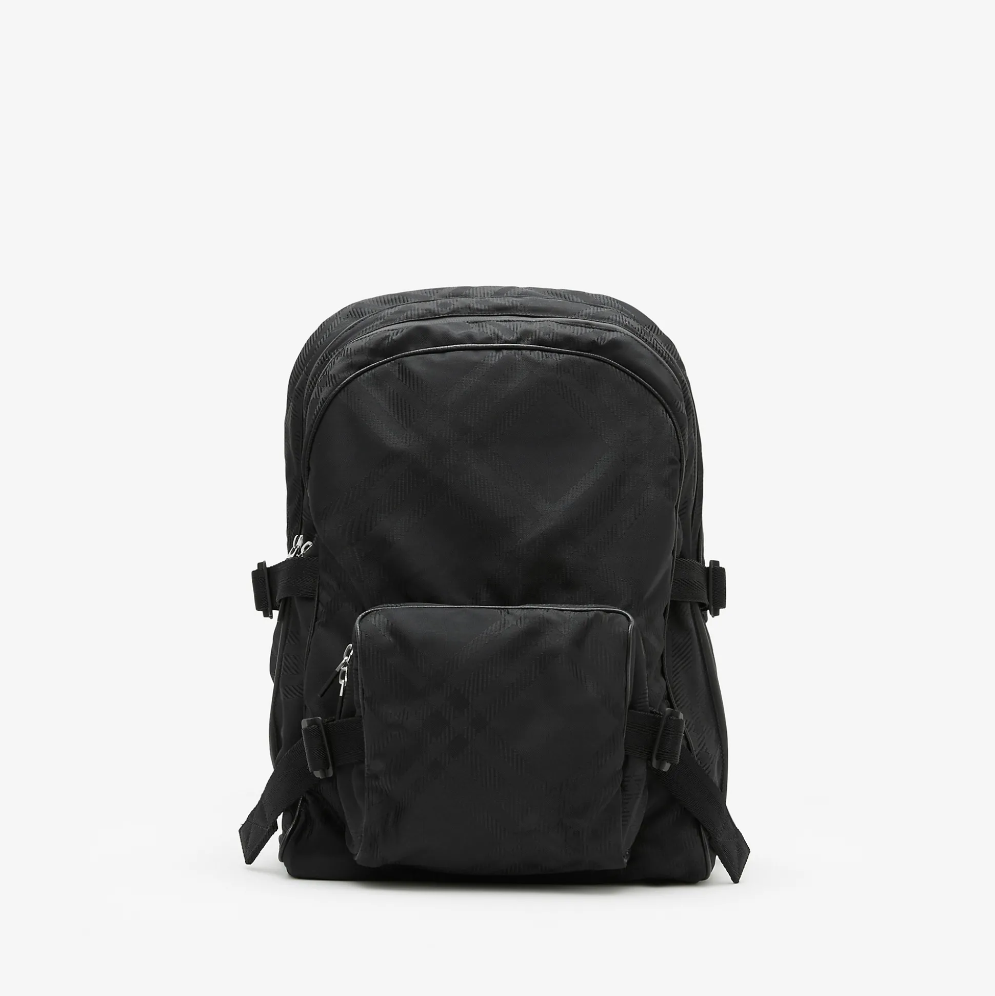 Store Burberry Check Jacquard Backpack Black