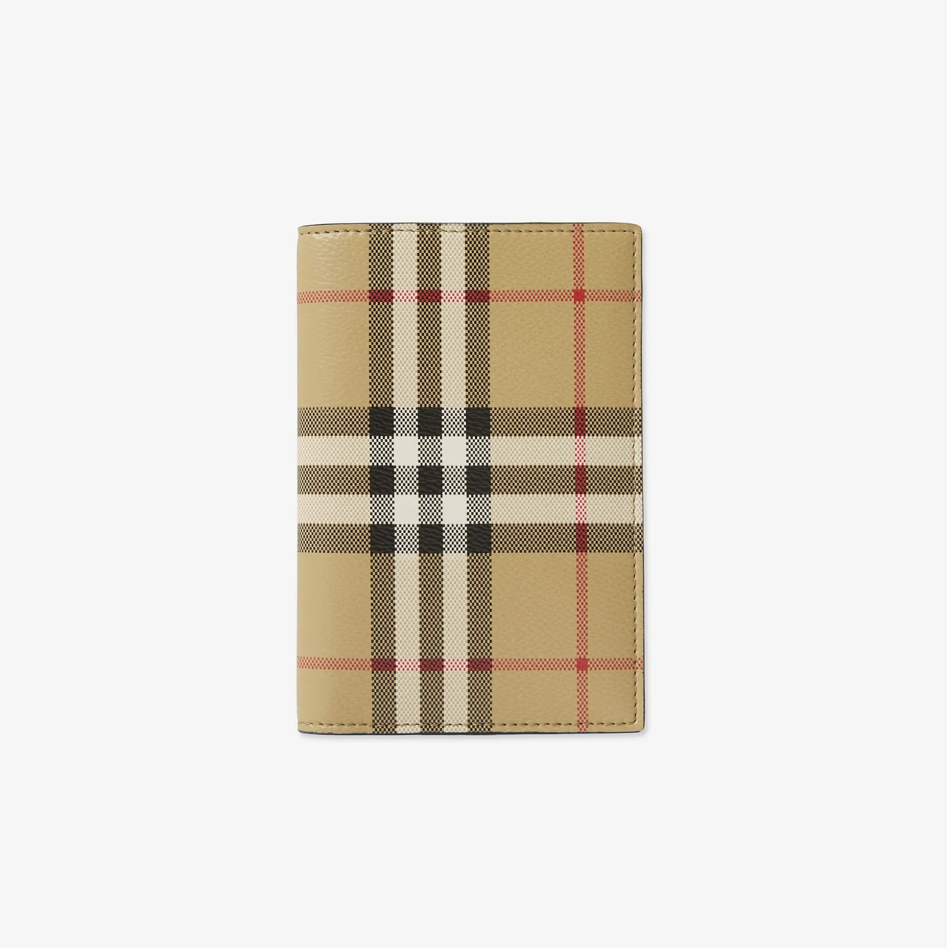 Cheap Burberry Check Passport Holder Archivebeige