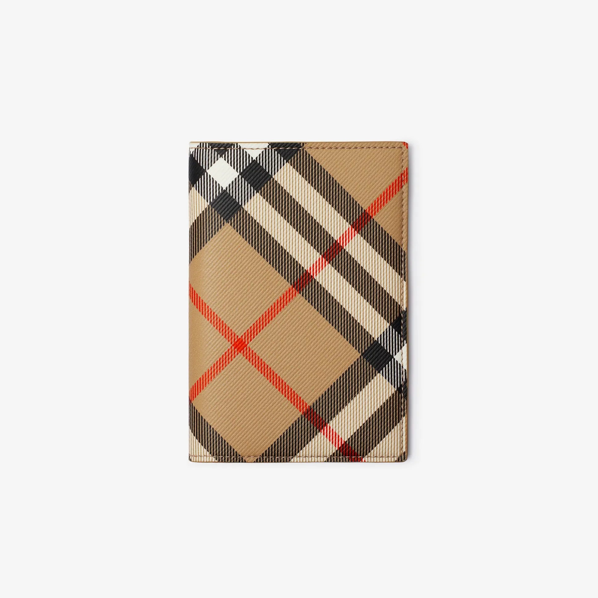 Best Burberry Check Passport Holder Sand