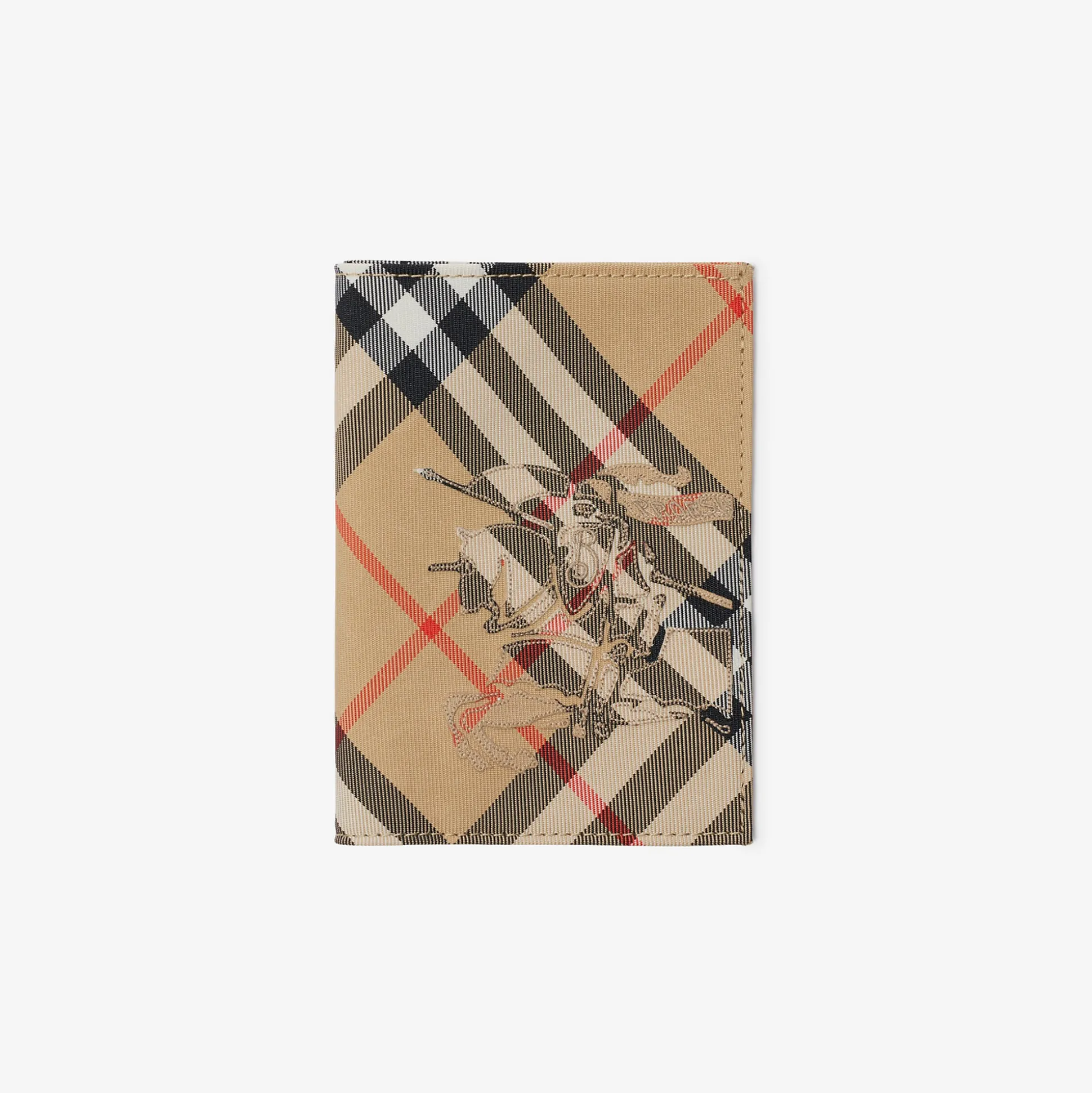 Store Burberry Check Passport Holder Sand