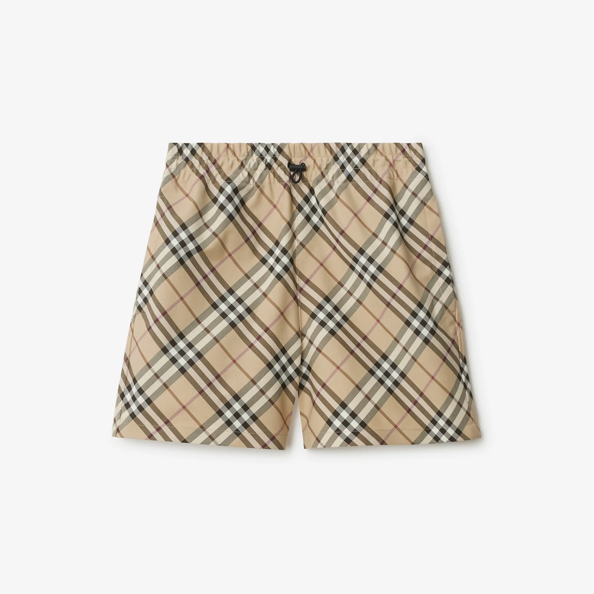 Cheap Burberry Check Shorts Alabaster