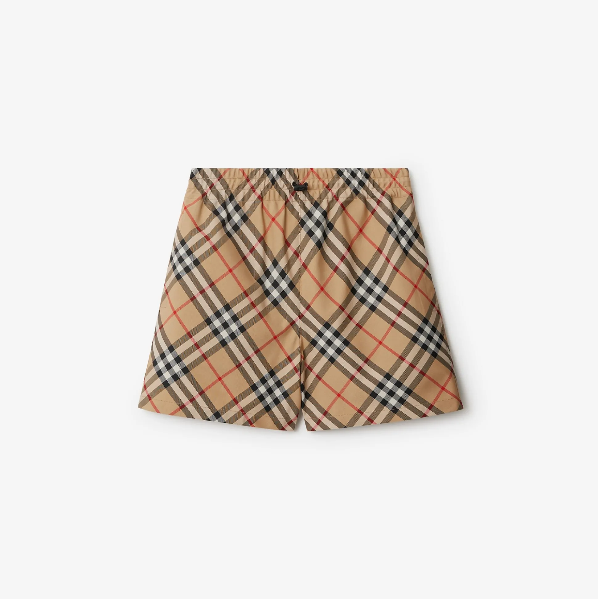 Discount Burberry Check Shorts Sand