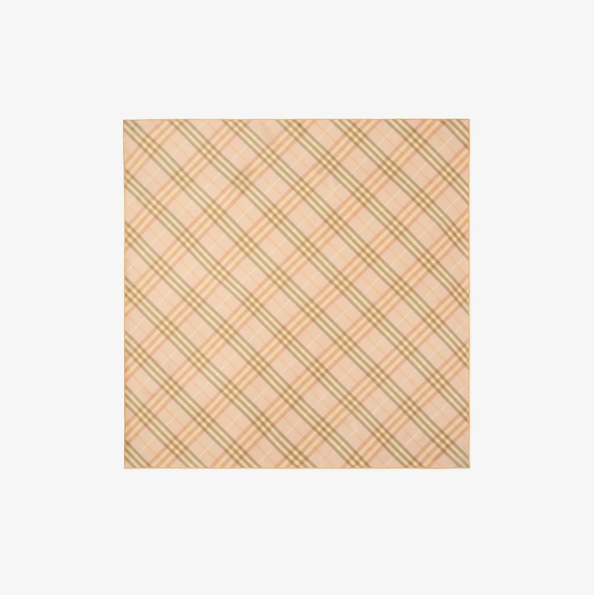 Store Burberry Check Silk Scarf Teacup