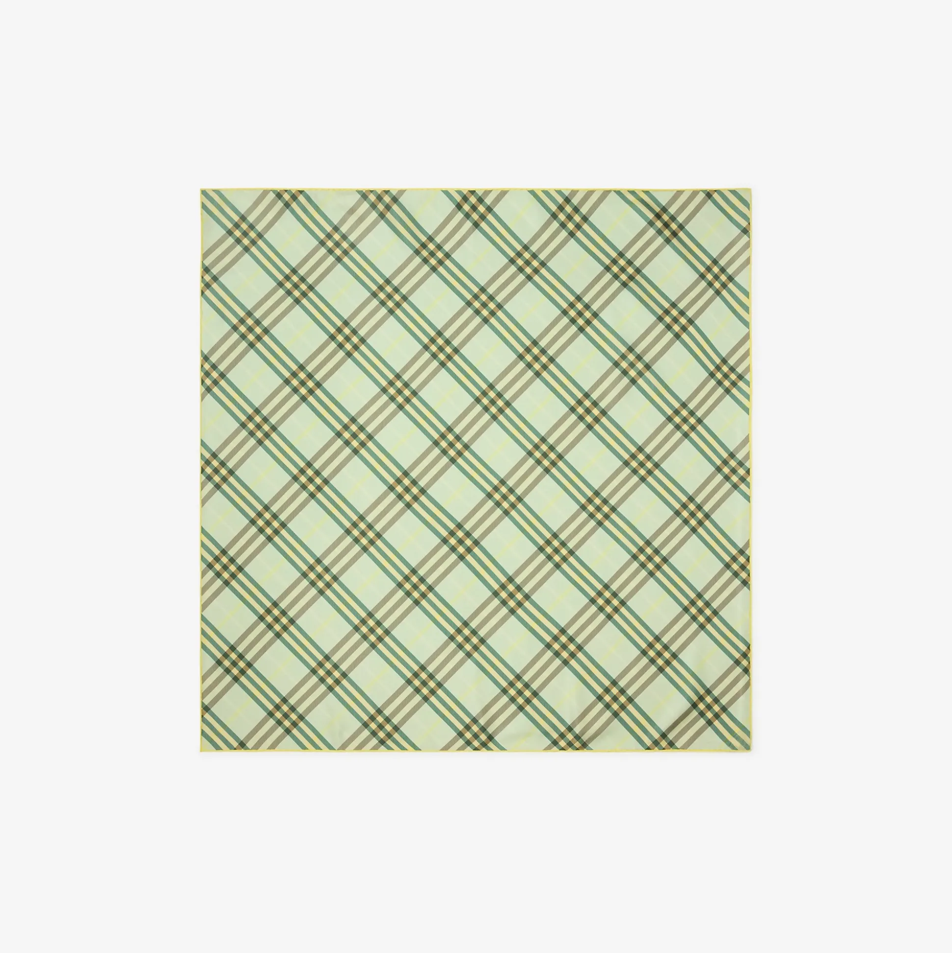 Outlet Burberry Check Silk Scarf Breeze