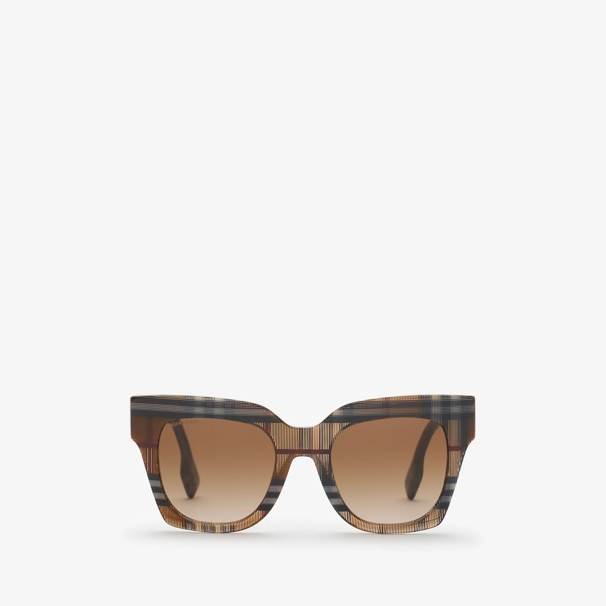 Best Burberry Check Square Sunglasses Birchbrown