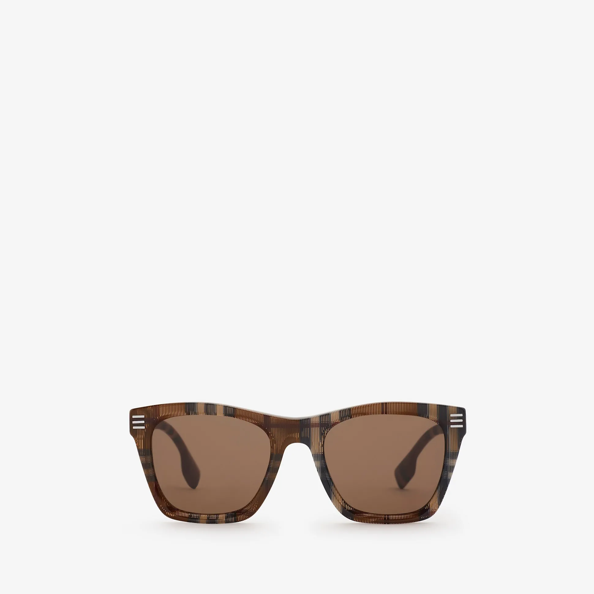 Sale Burberry Check Square Sunglasses Birchbrown