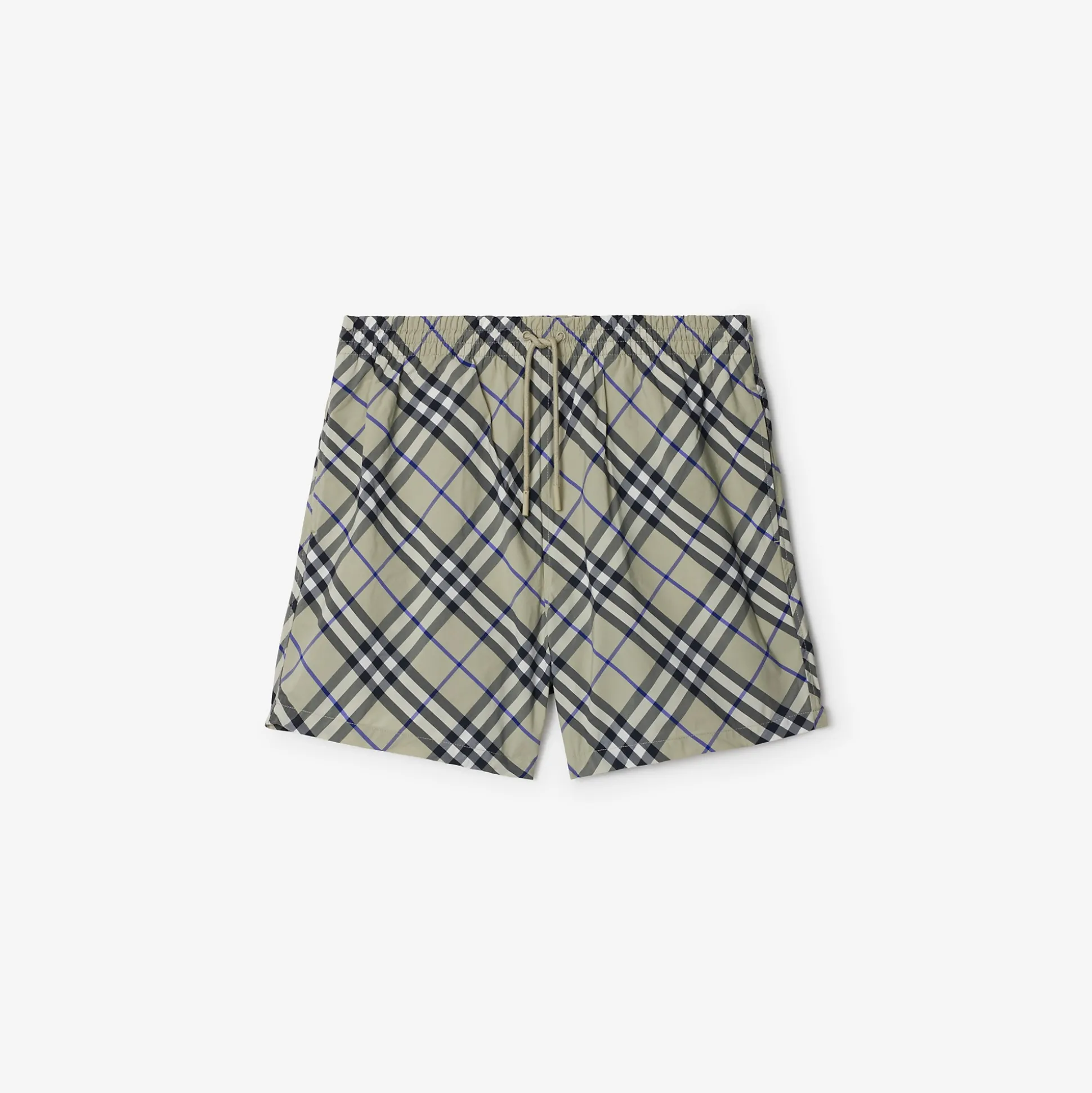 Best Sale Burberry Check Swim Shorts Lichen