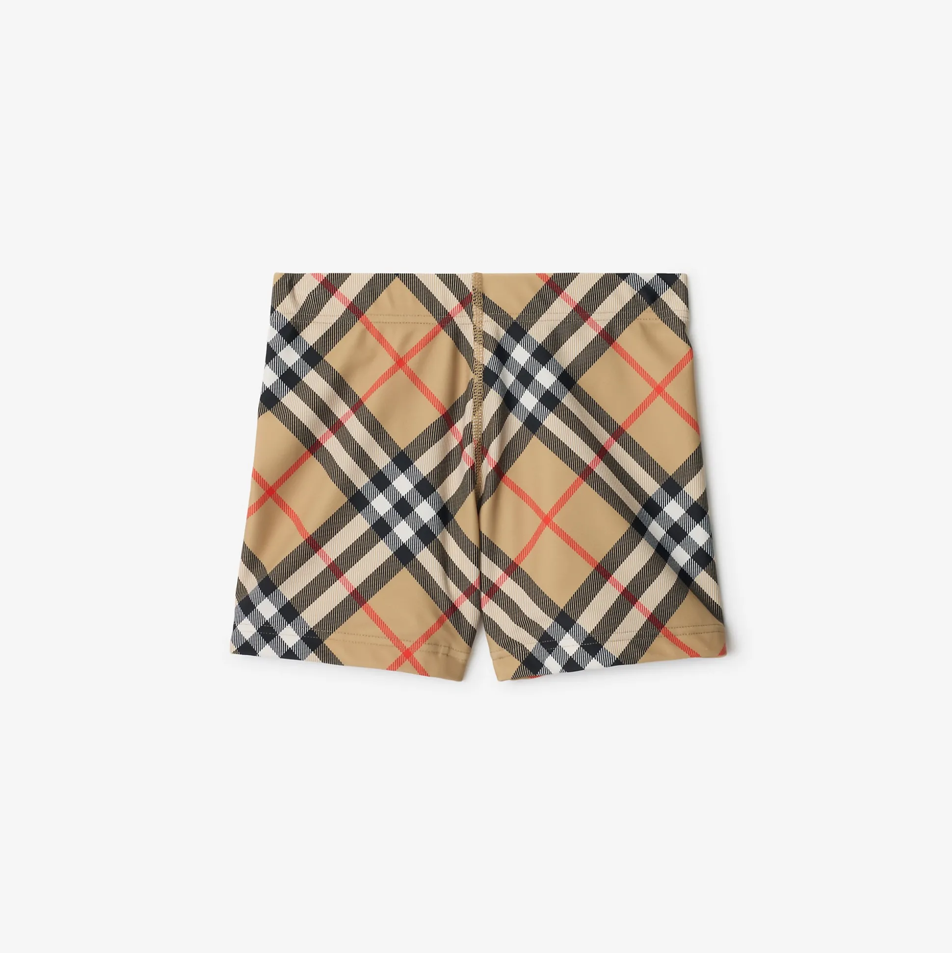 Sale Burberry Check Swim Shorts Sand