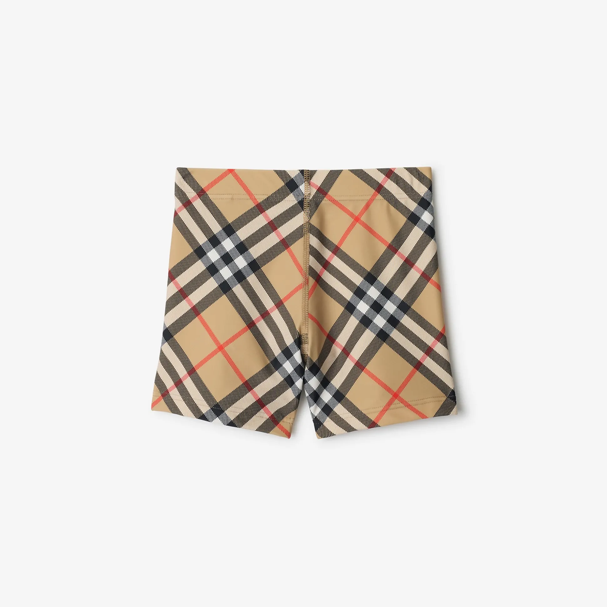 Sale Burberry Check Swim Shorts Sand