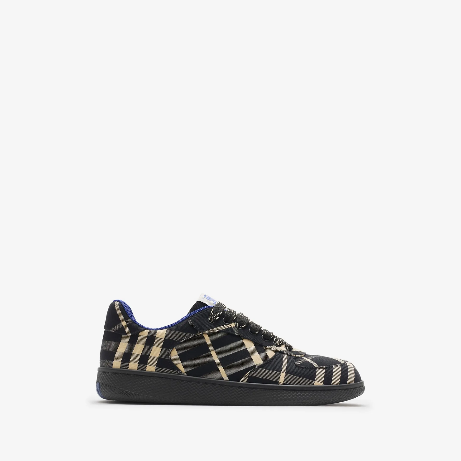 New Burberry Check Terrace Sneakers Black