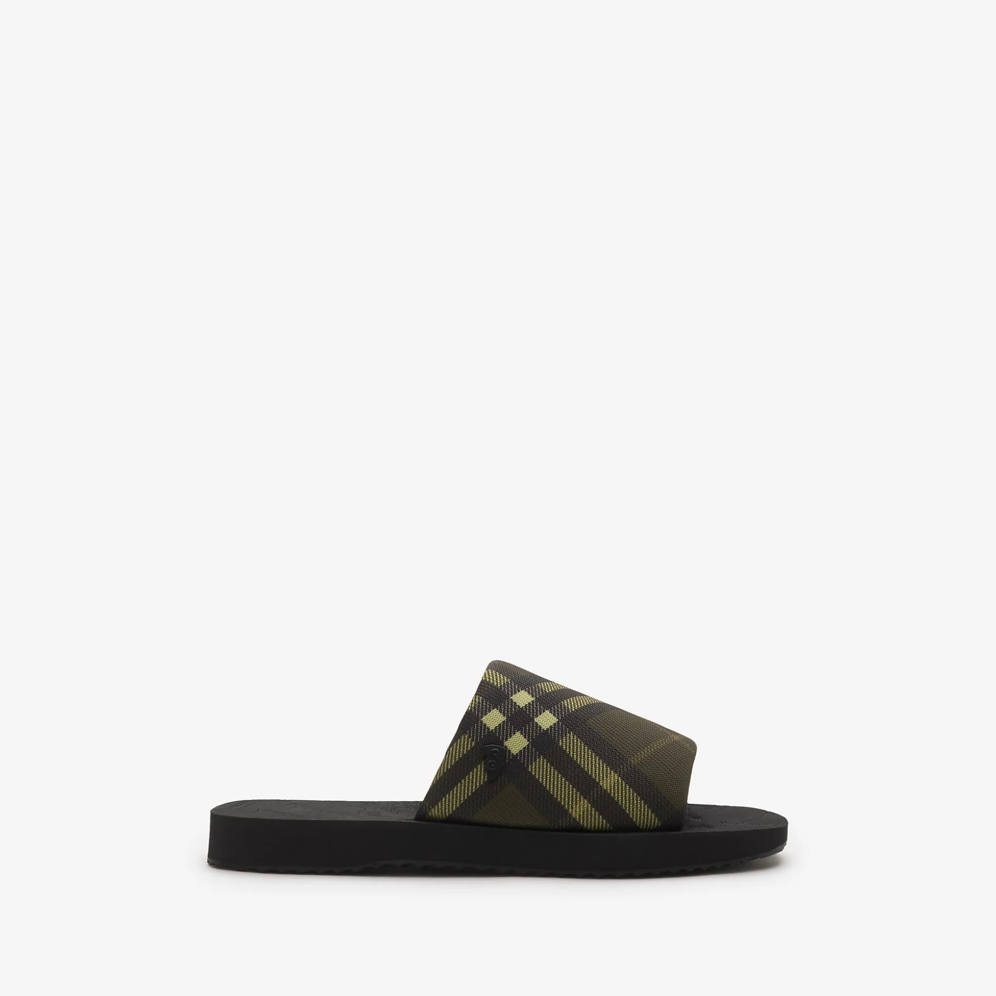 Online Burberry Check Trek Slides Heath