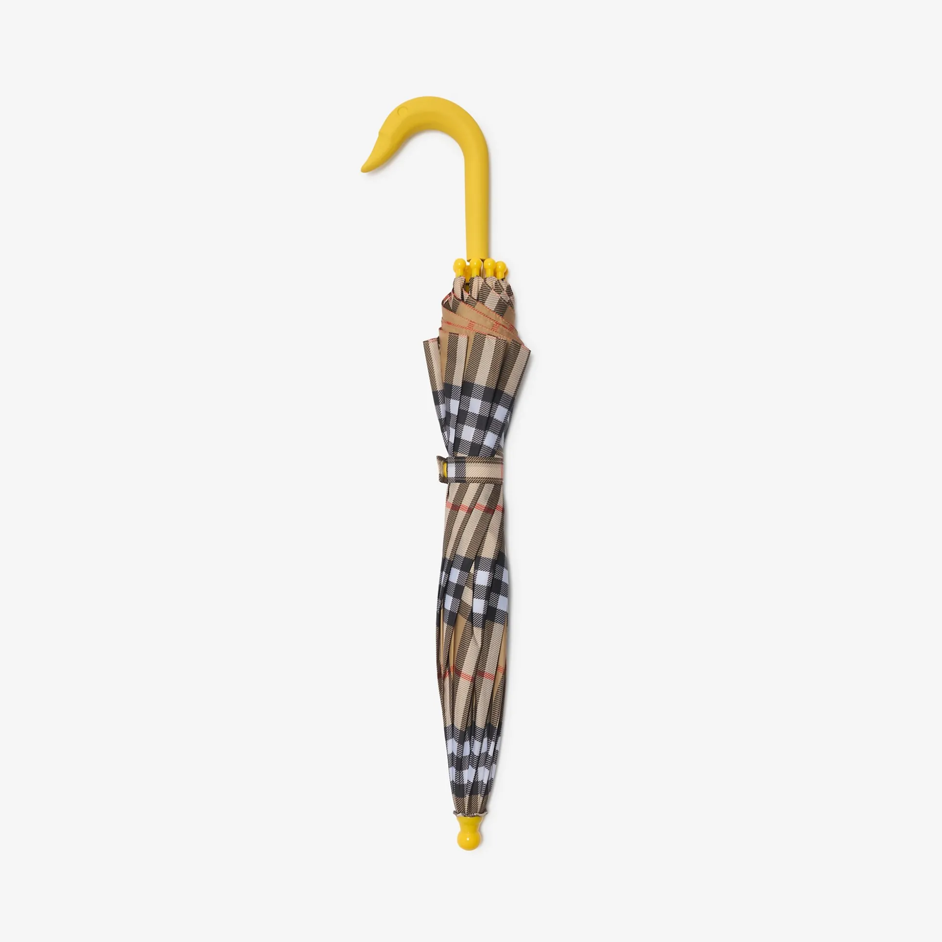 Online Burberry Check Umbrella Sand