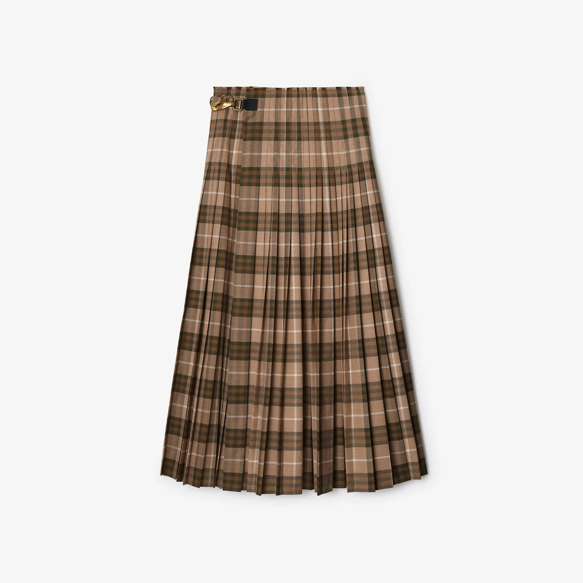 Sale Burberry Check Wool Blend Maxi Kilt Camp